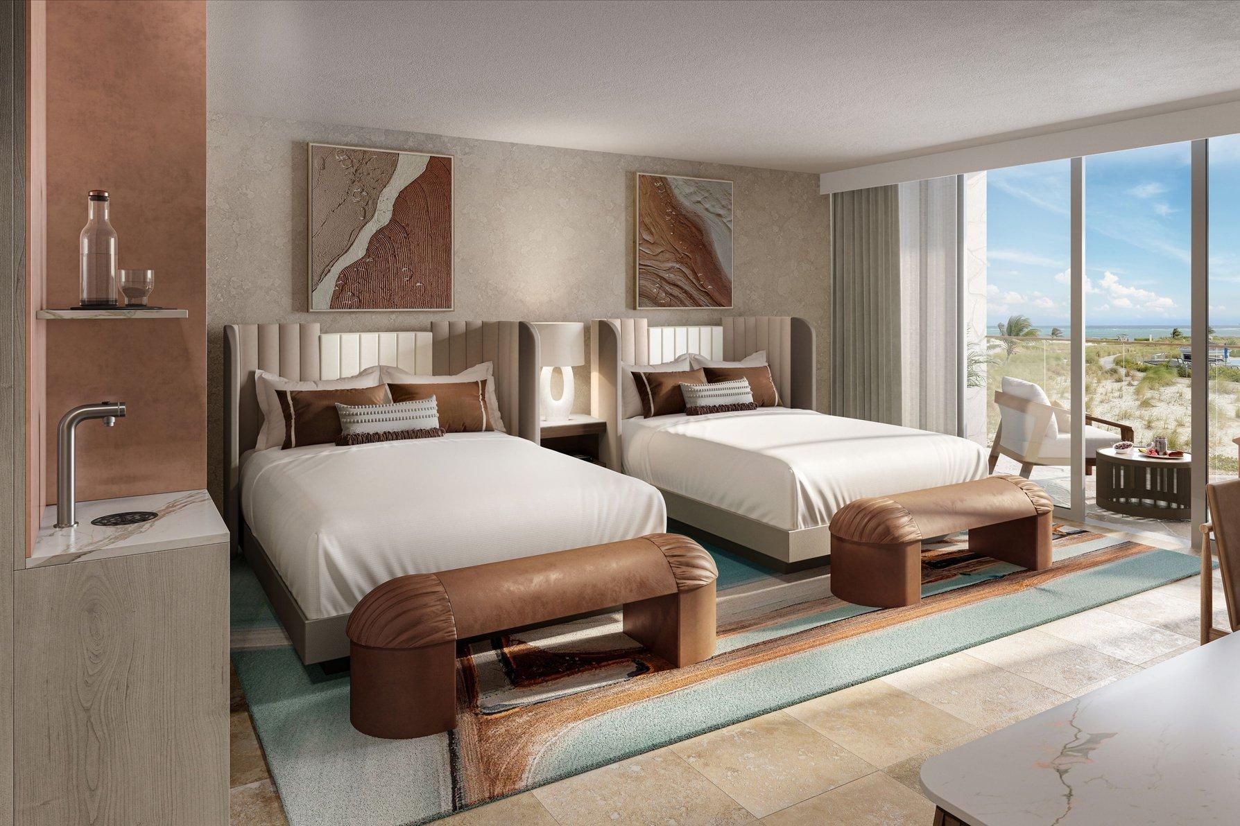 Grand Deluxe, Guest room, 2 Queen, Ocean view, Lanai