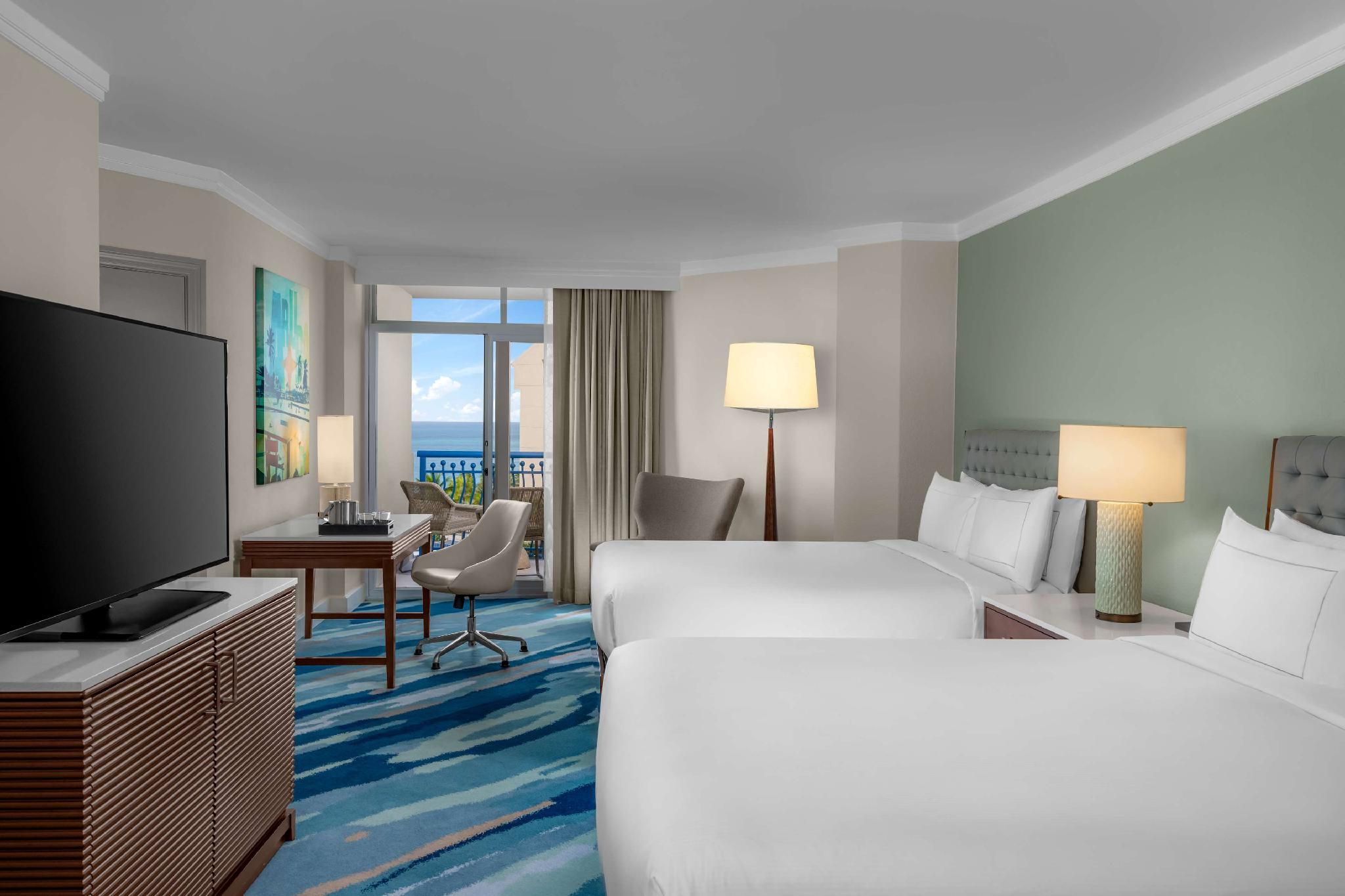 Ocean View Aruba Tower 2 Queen Beds
