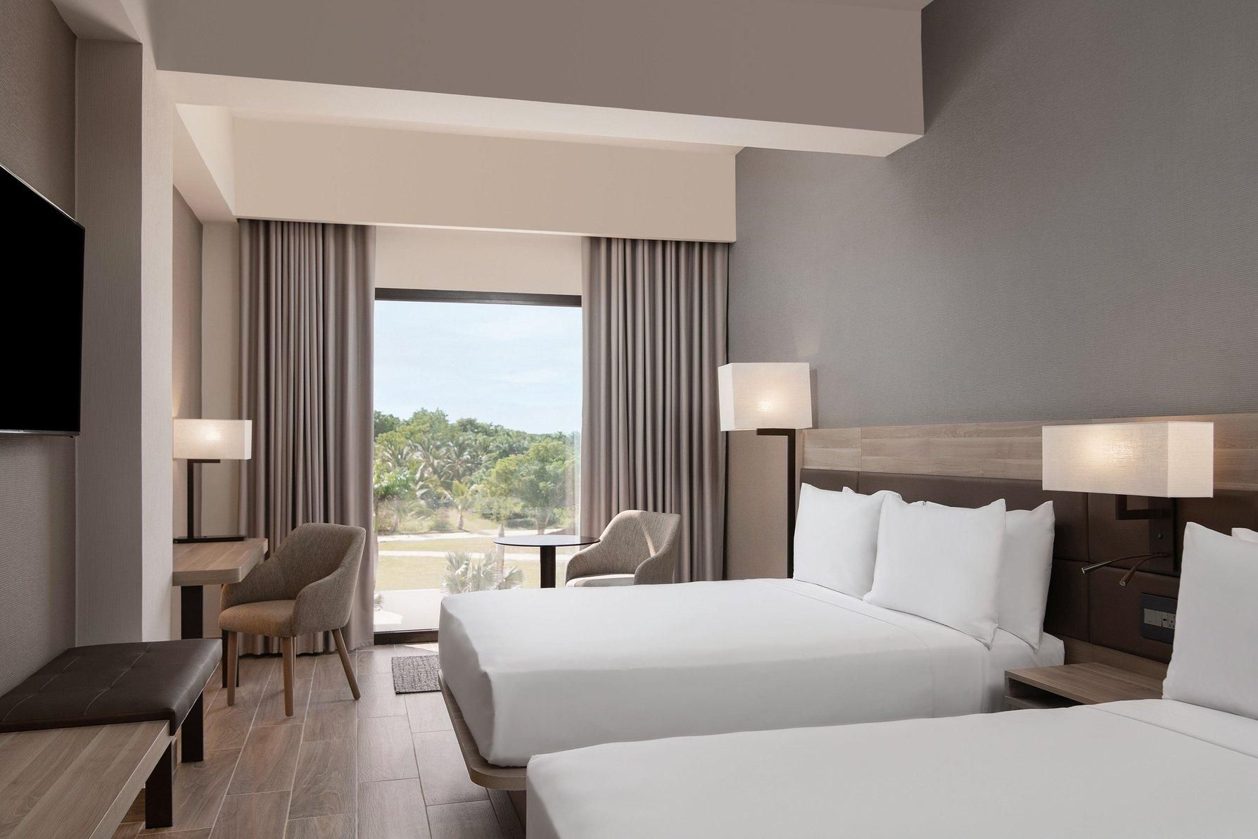 AC Deluxe, Guest room, 2 Queen, Pool view
