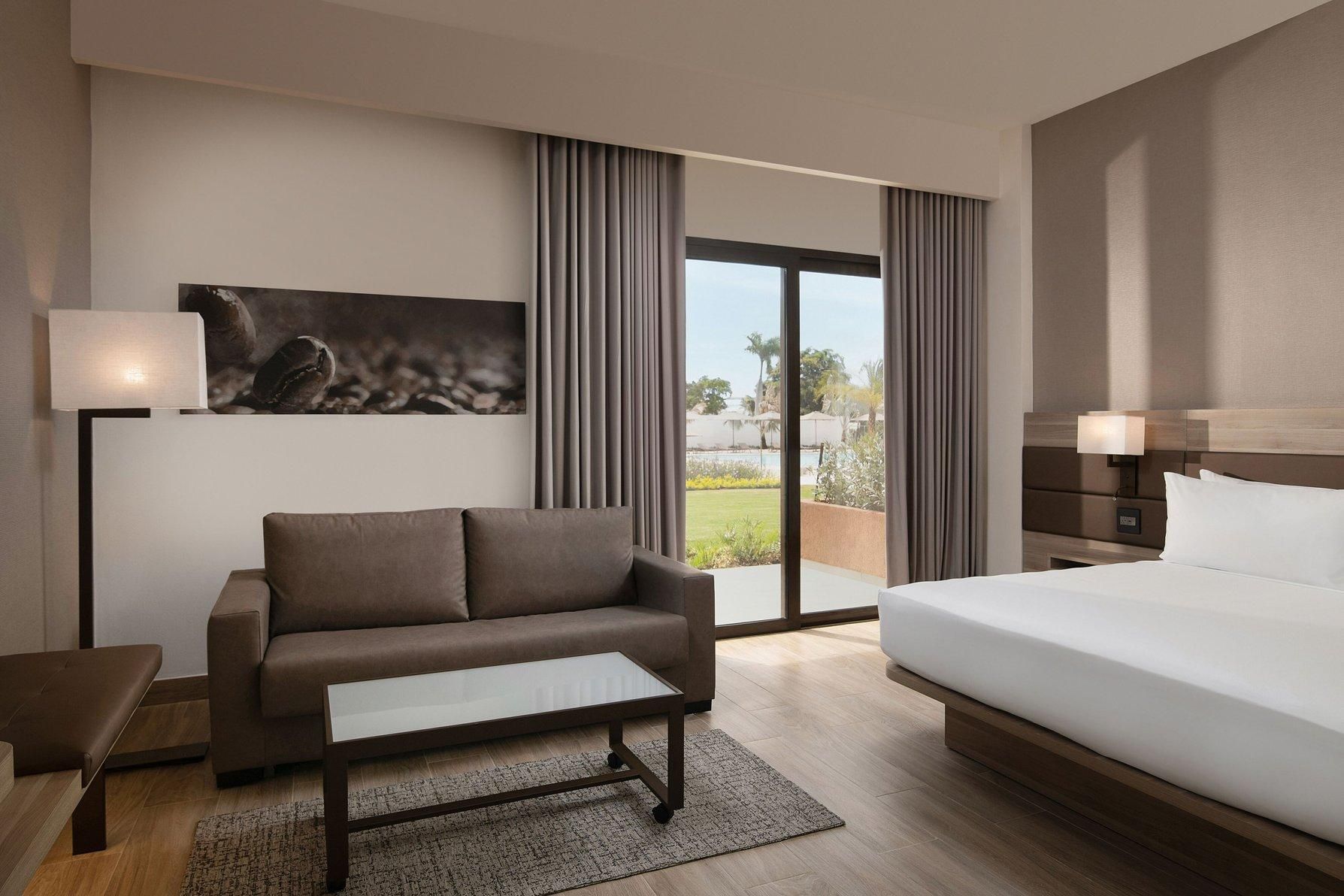 AC Poolside With Terrace, Guest Room, 1 King, Sofa Bed, Poolside View