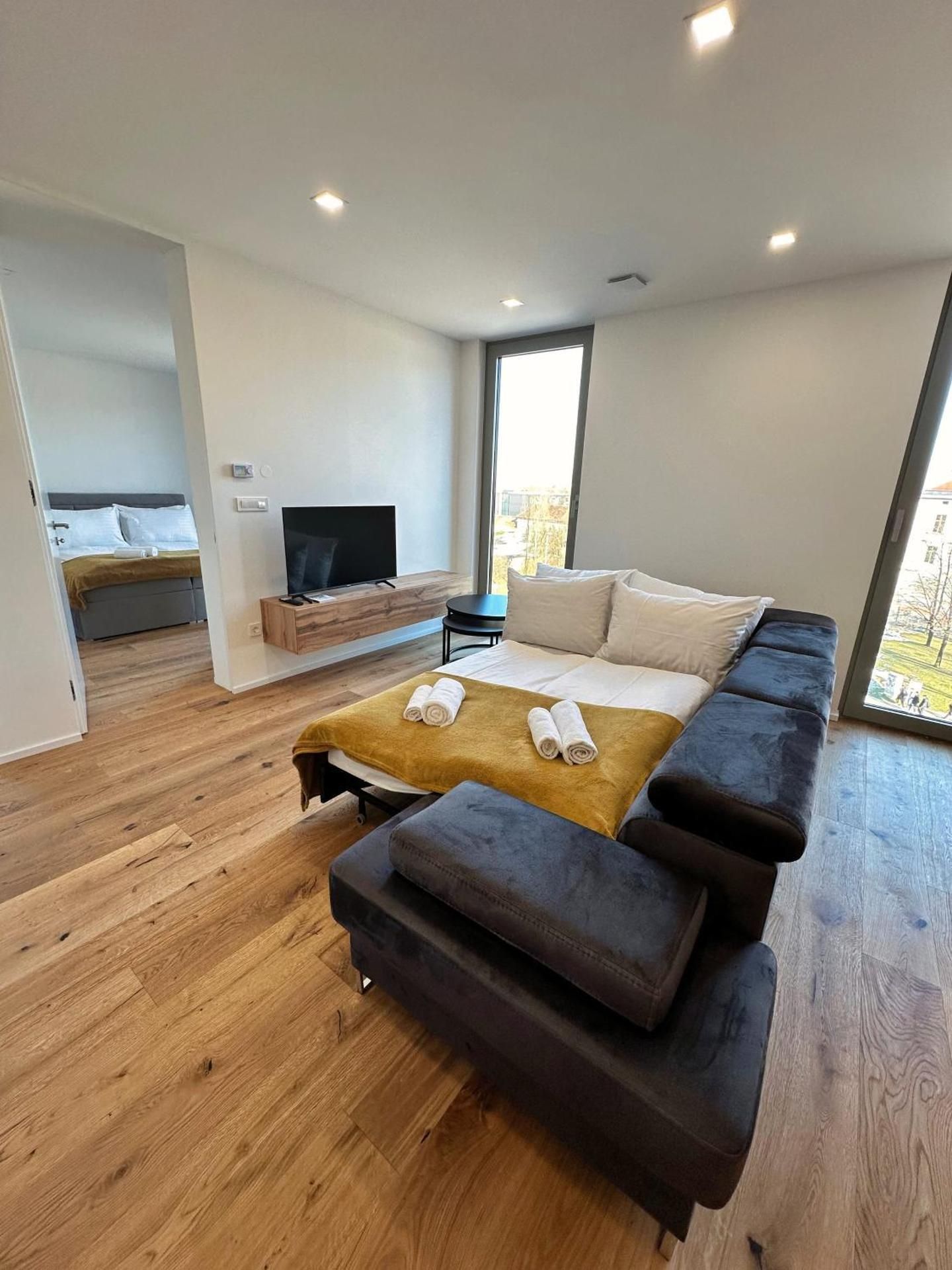Two-Bedroom Apartment with Alpine View