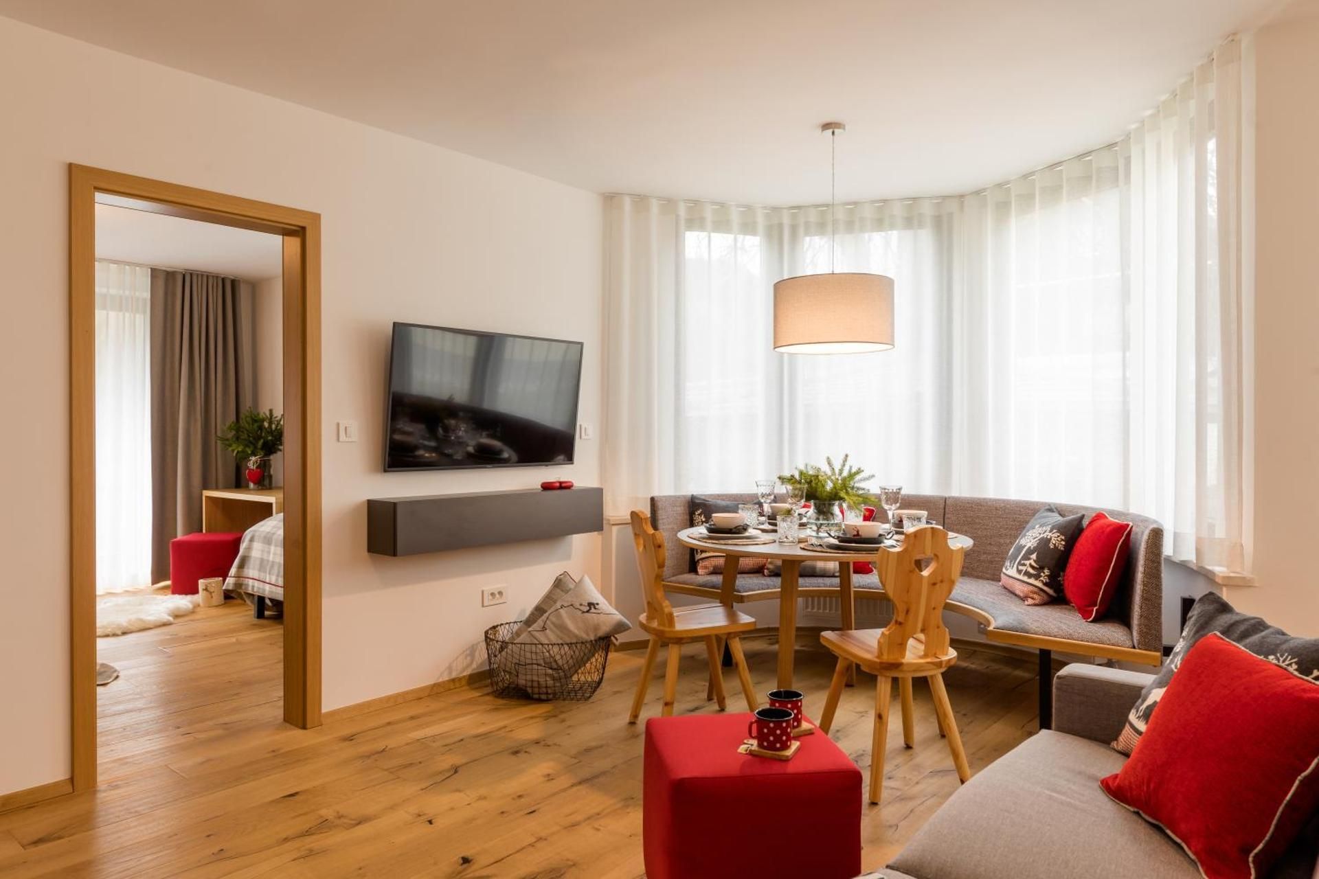One-Bedroom Apartment with Balcony and Mountain View