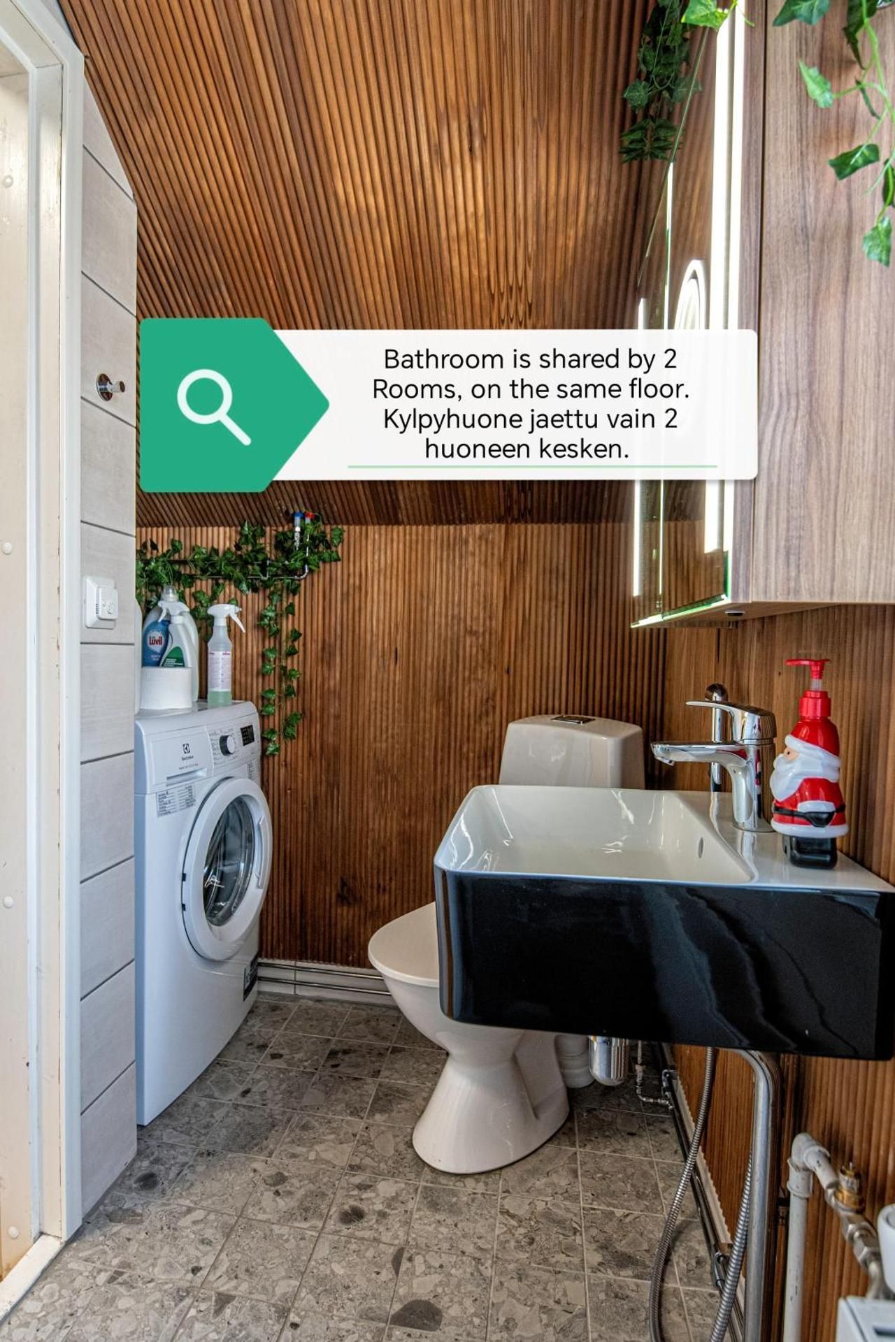 Family Room with Shared Bathroom