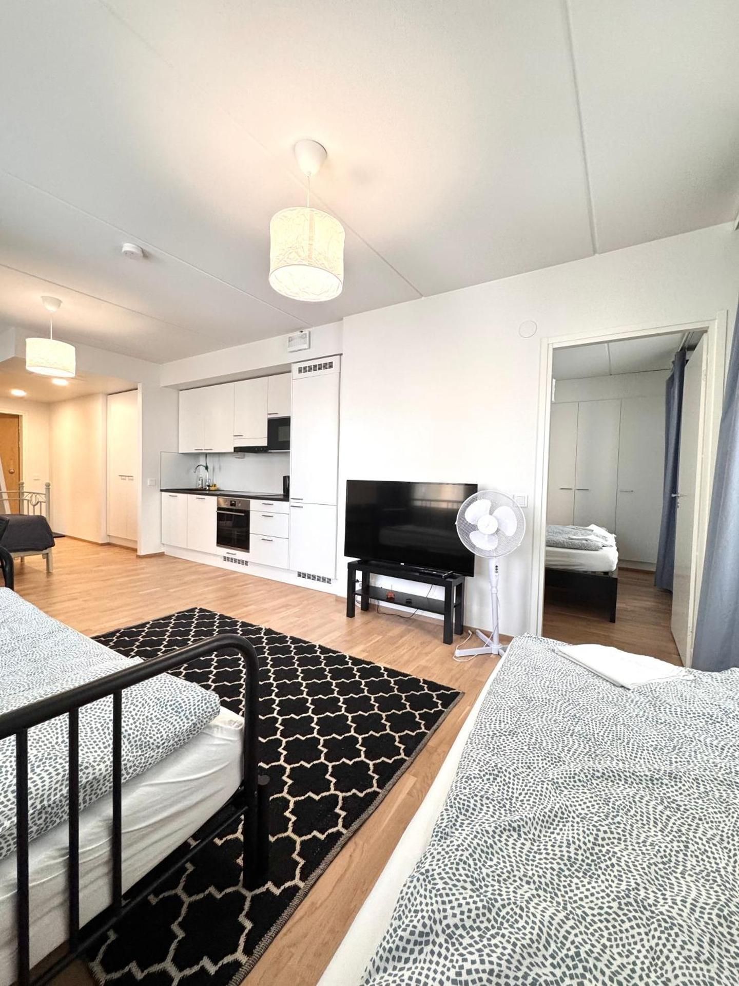 One-Bedroom Apartment with Garden View