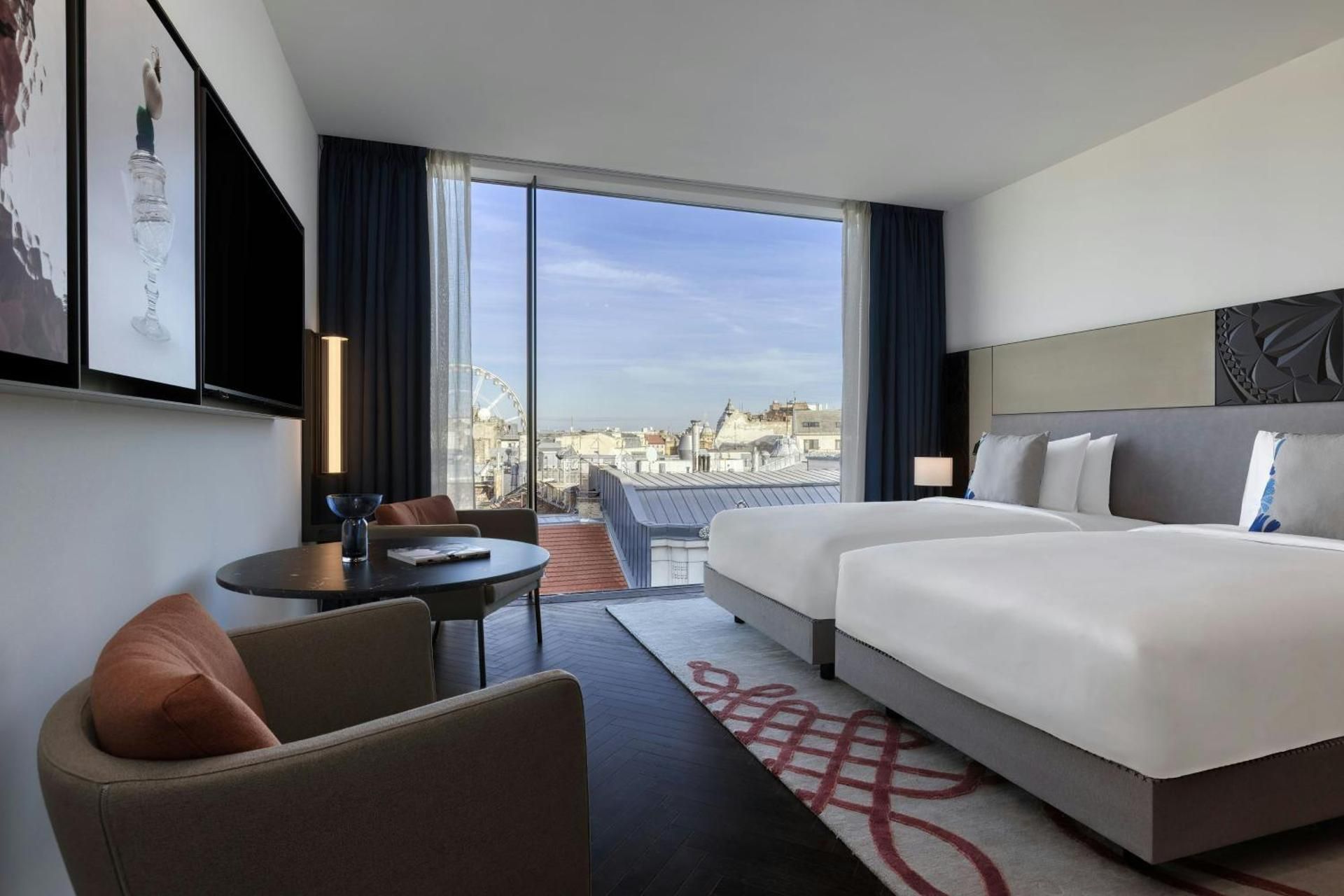 Dorothea Hotel, Budapest, Autograph Collection Contemporary Twin Room, Guest room, 2 Twin, Street view