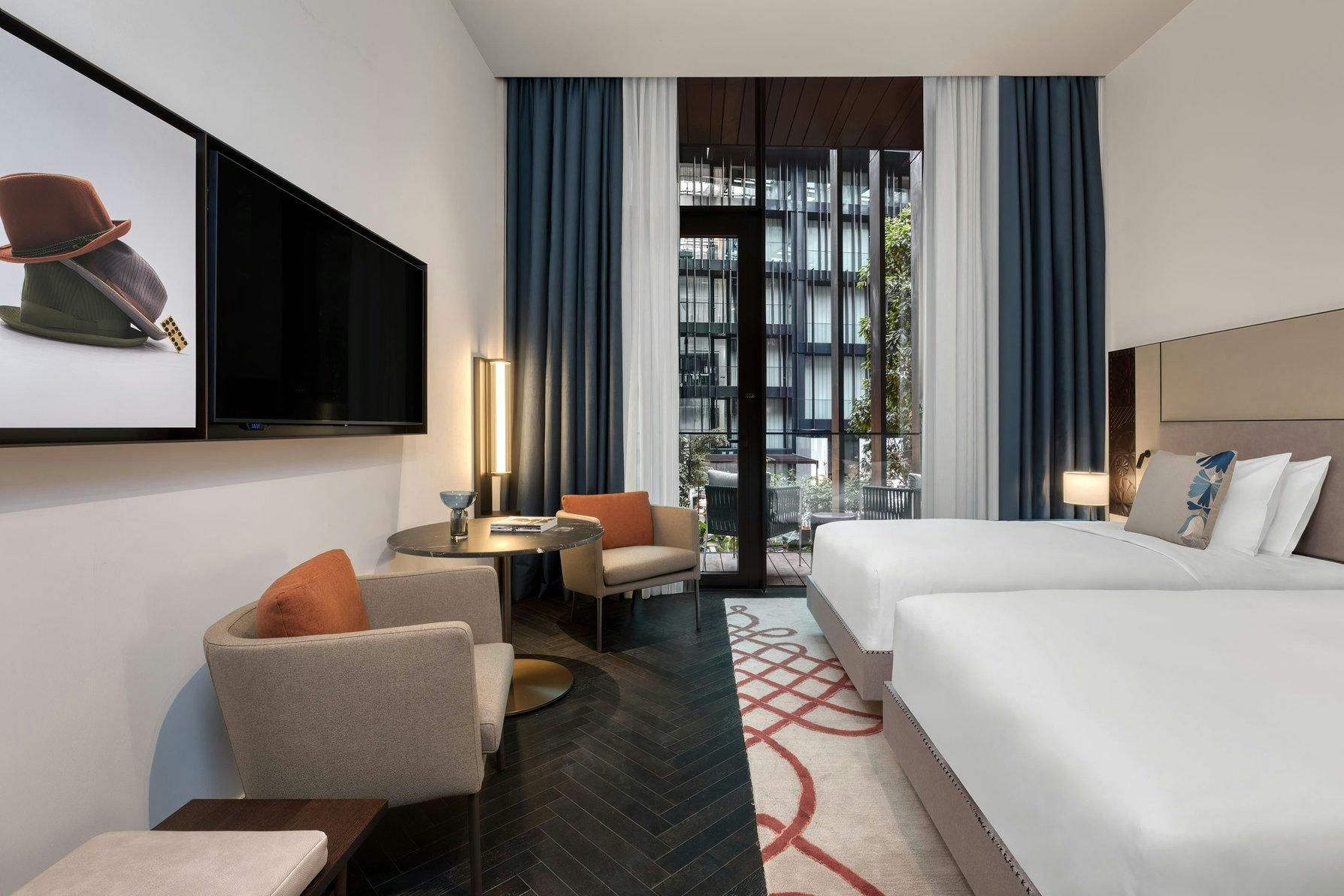 Atrium Twin Room, Guest room, 2 Twin, Atrium view