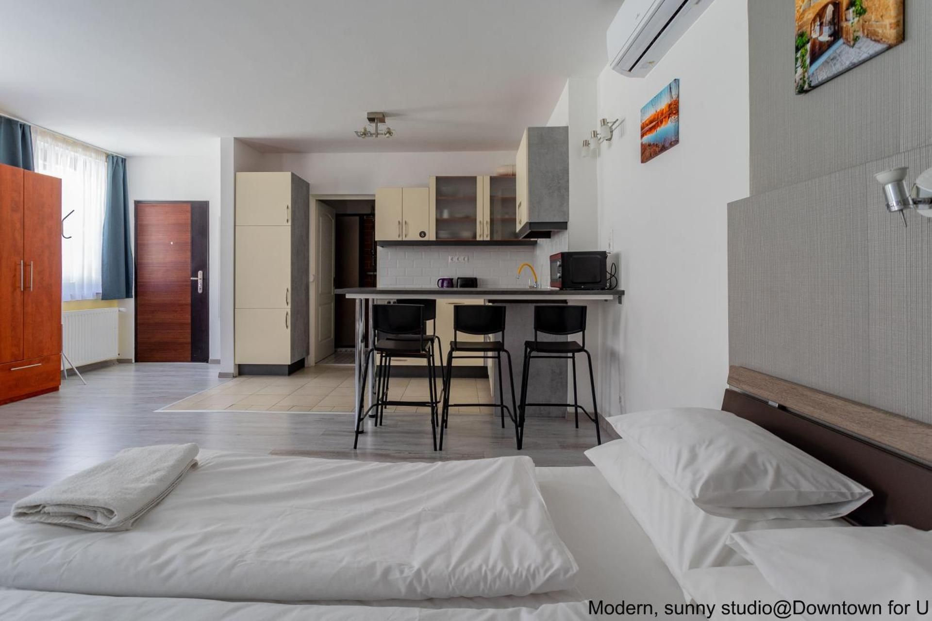 Modern, sunny studio@Downtown for U