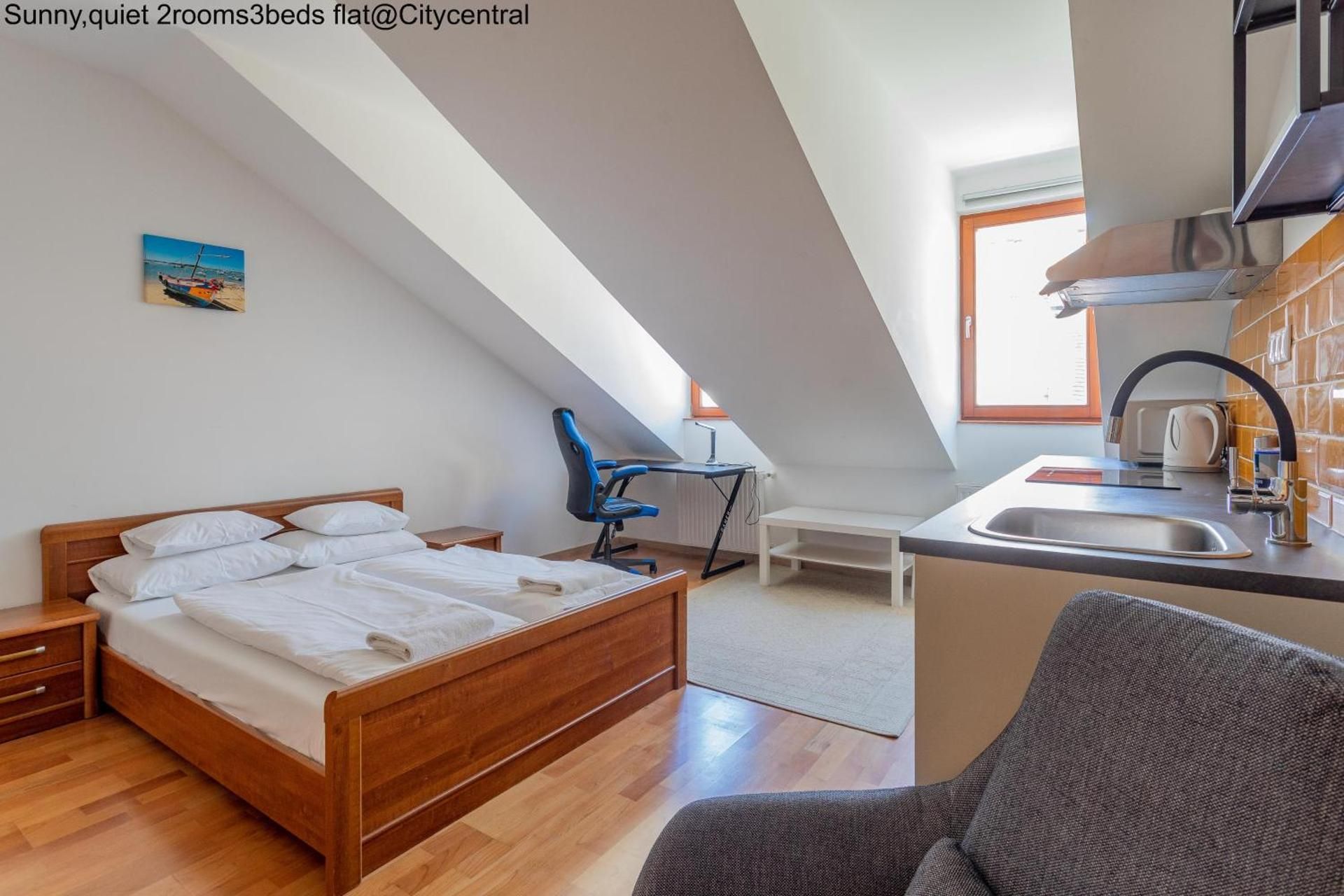 Sunny,quiet 2rooms3beds flat@Citycentral