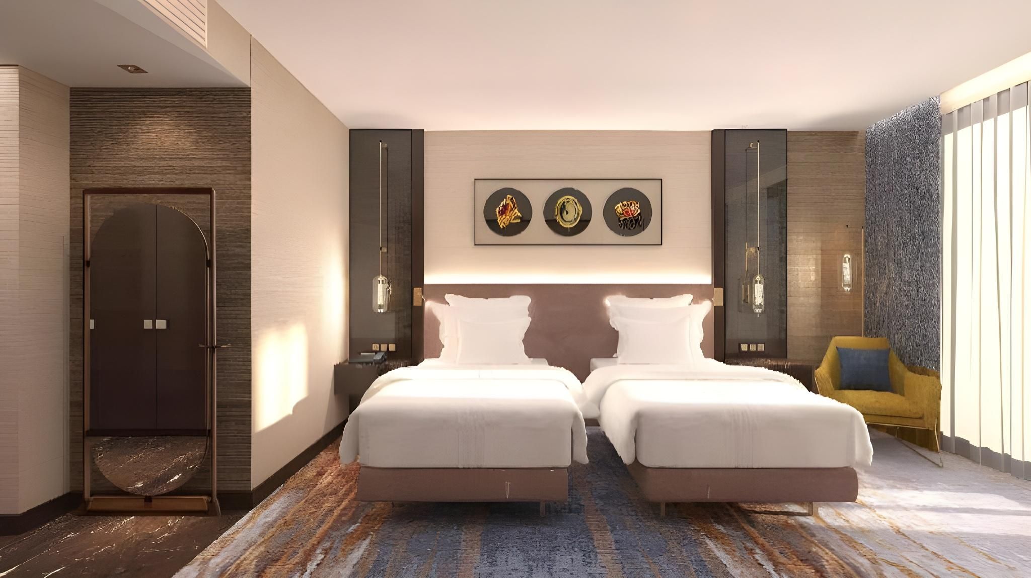 Twin Guest Room with City View