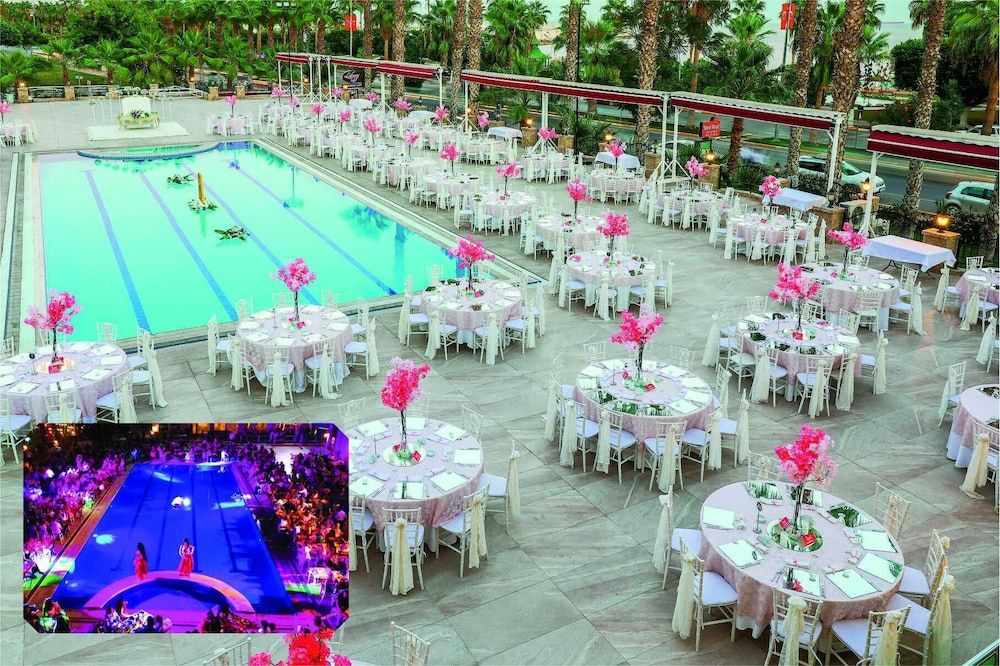 Outdoor wedding area