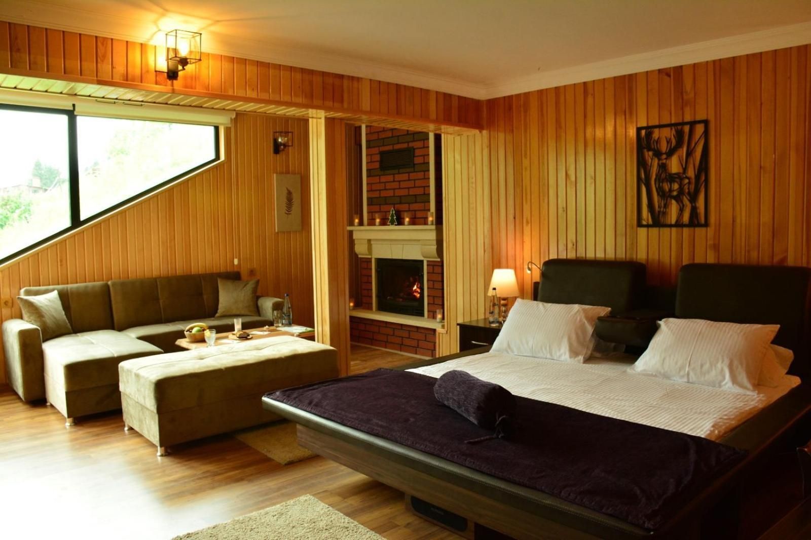 Queen Suite with Fire Place and Hot Tub - Waterfall view