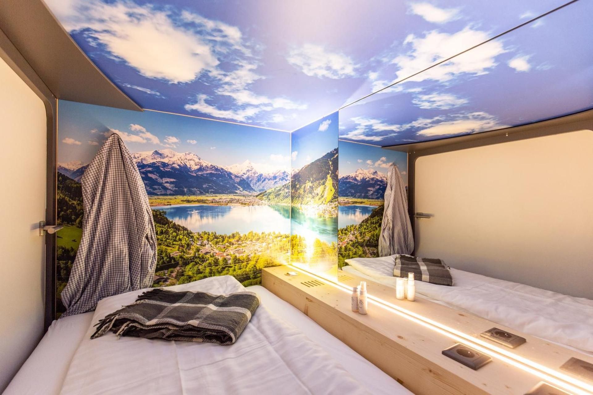 Capsule with Shared Bathroom