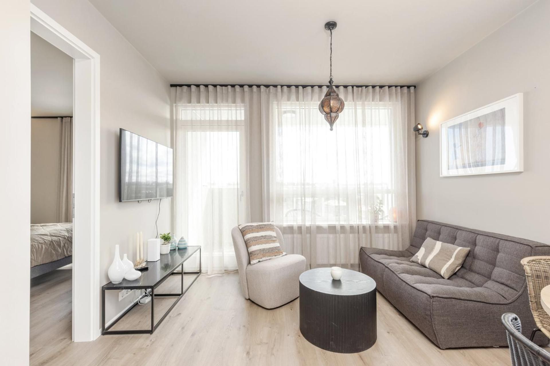 Apartment, view, Balcony
