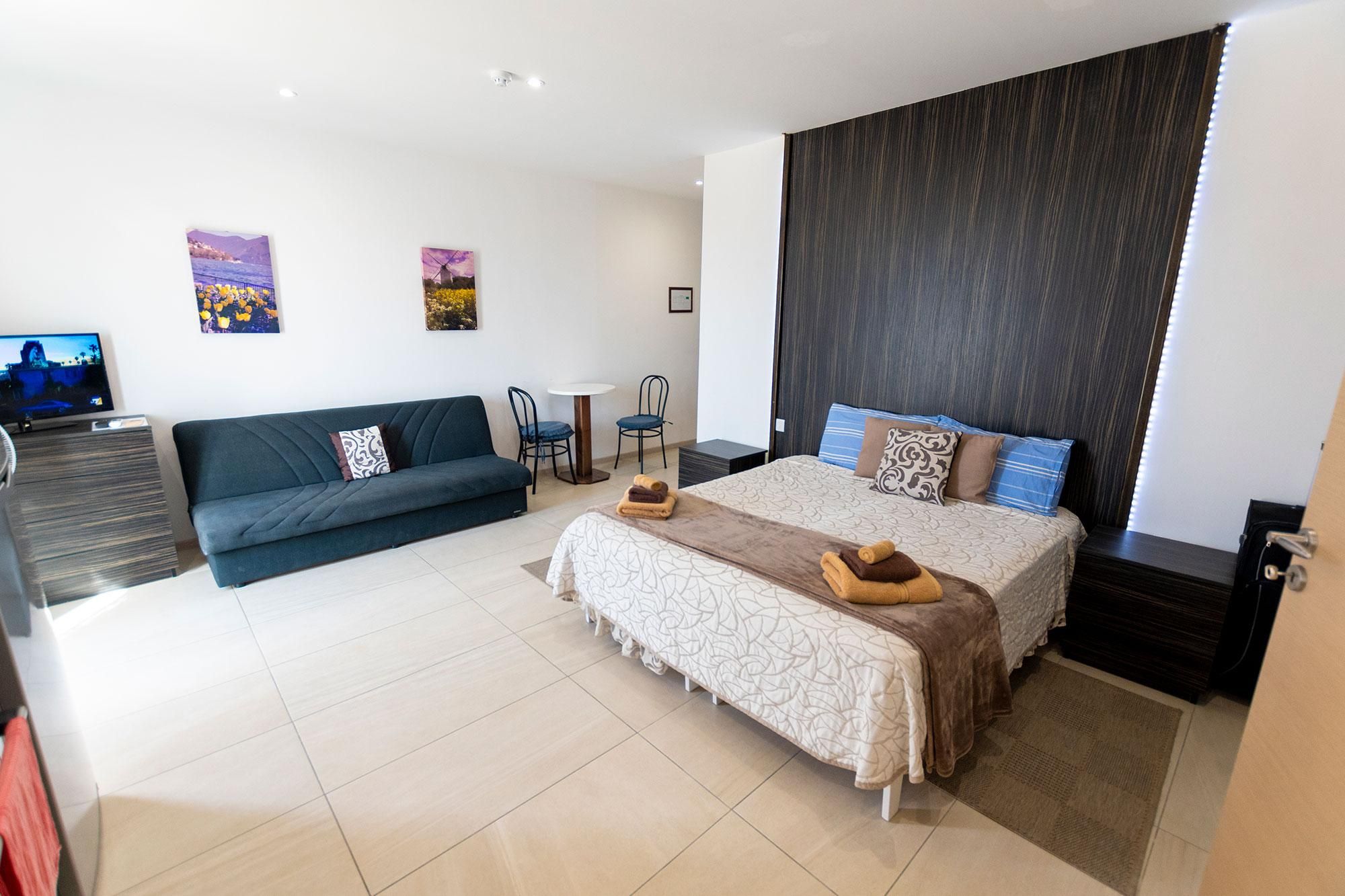 Studio Apartment with Balcony