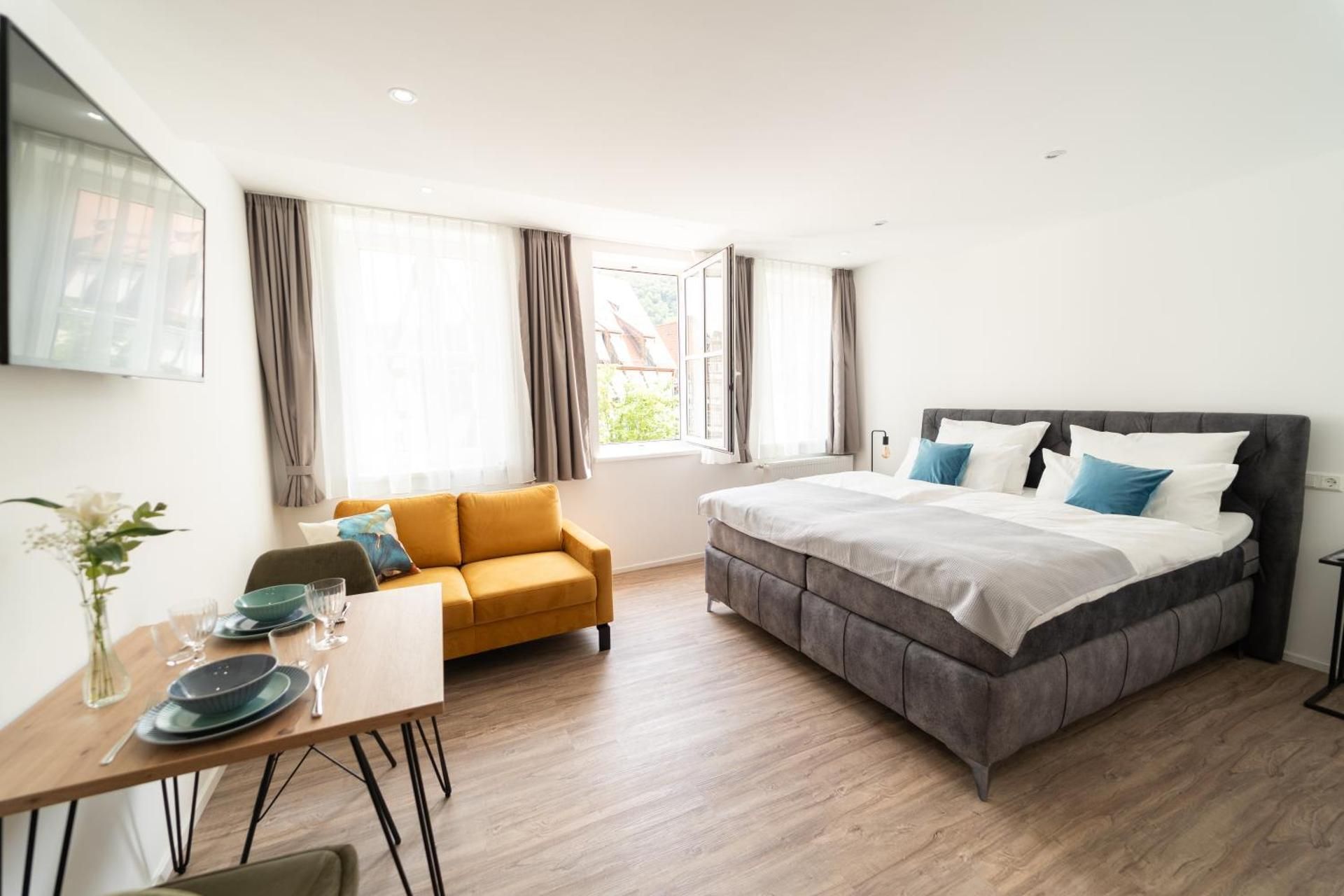 One-Bedroom Apartment with City View