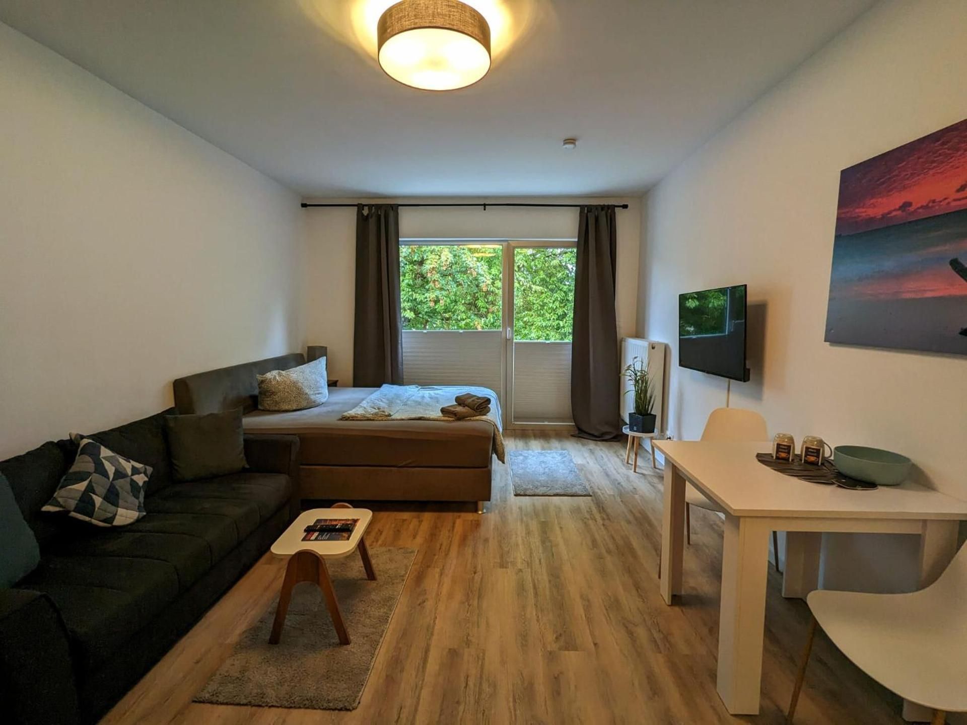 Studio with Balcony