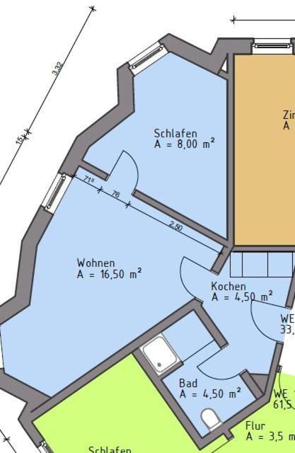 Apartments in der Jahnallee 20 Waldplatzpalais One-Bedroom Apartment