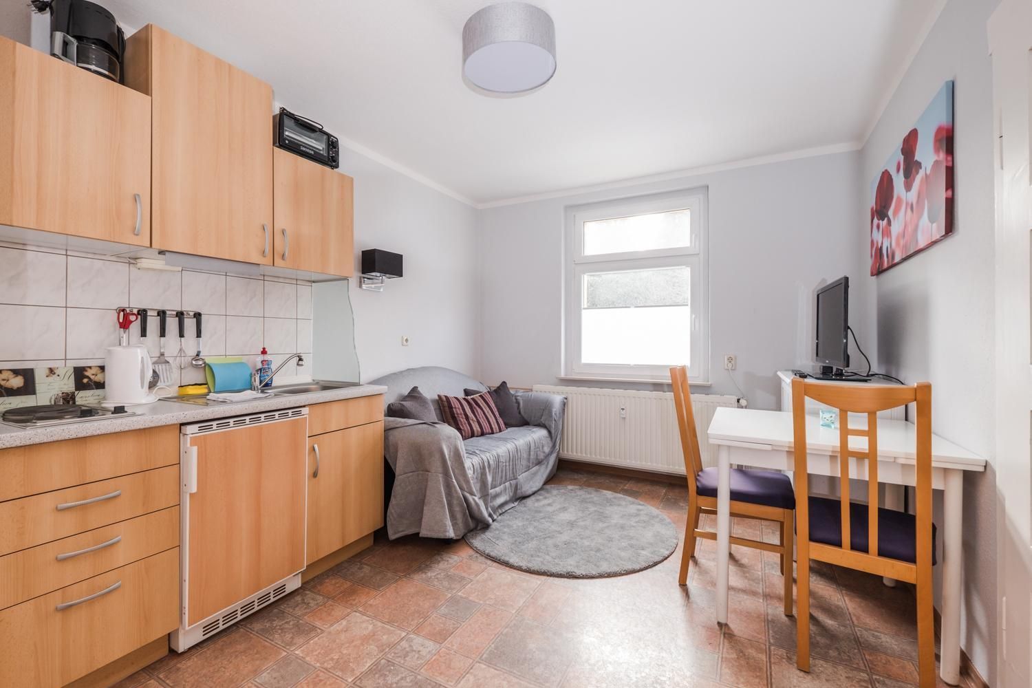 One-Bedroom Apartment with Balcony and Mountain View  