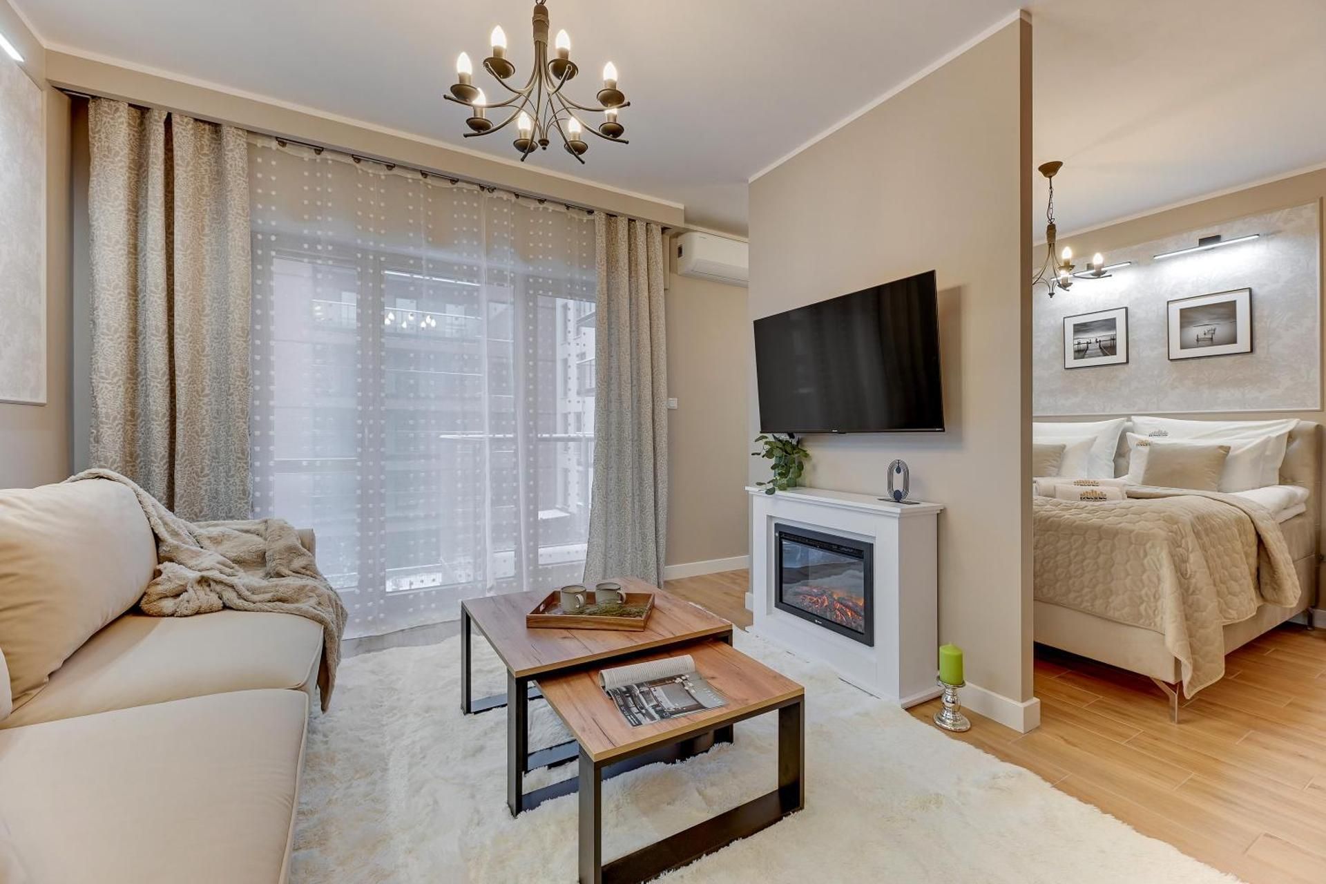 Nadmotlawie Estate Gym, Sauna & Parking by Downtown Apartments DELUXE APARTMENT