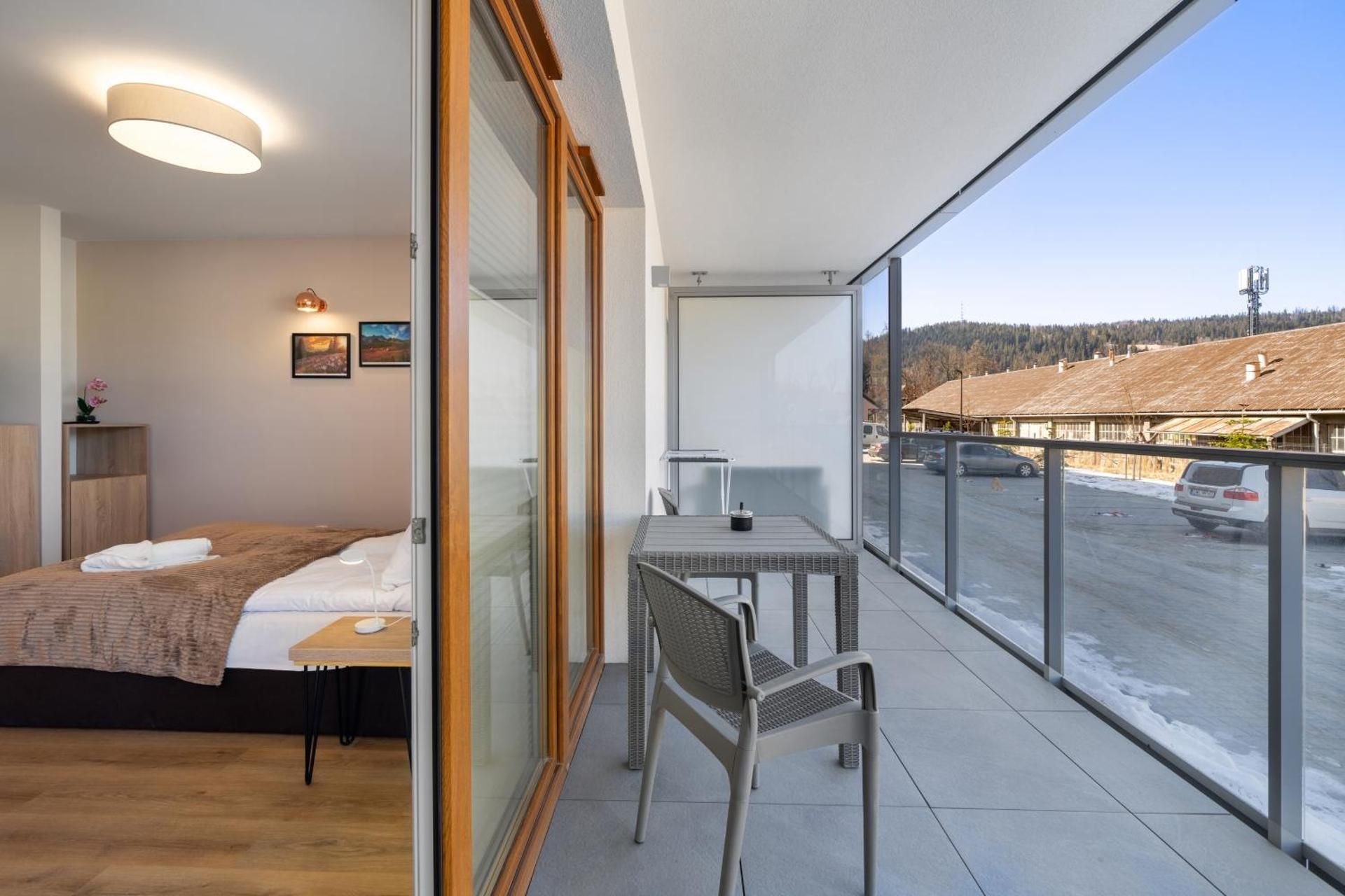 Studio with Balcony