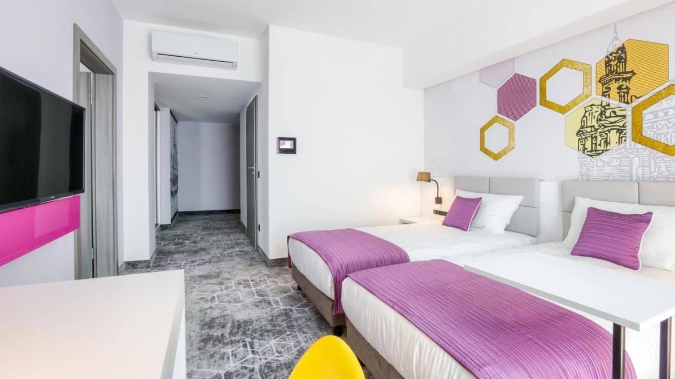 Family Room with One Double Bed and Two Single Beds