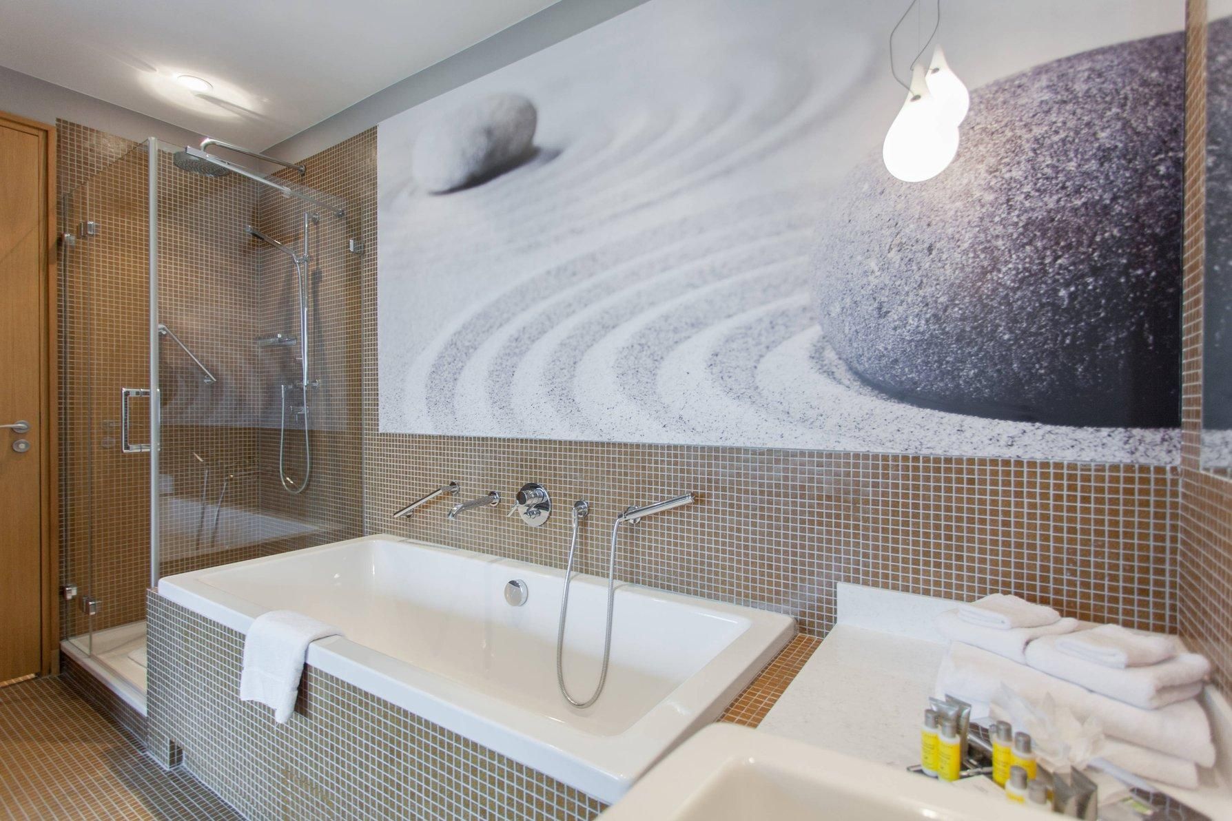 family superior, guest room, 1 king, sofa bed, partial sea view, balcony