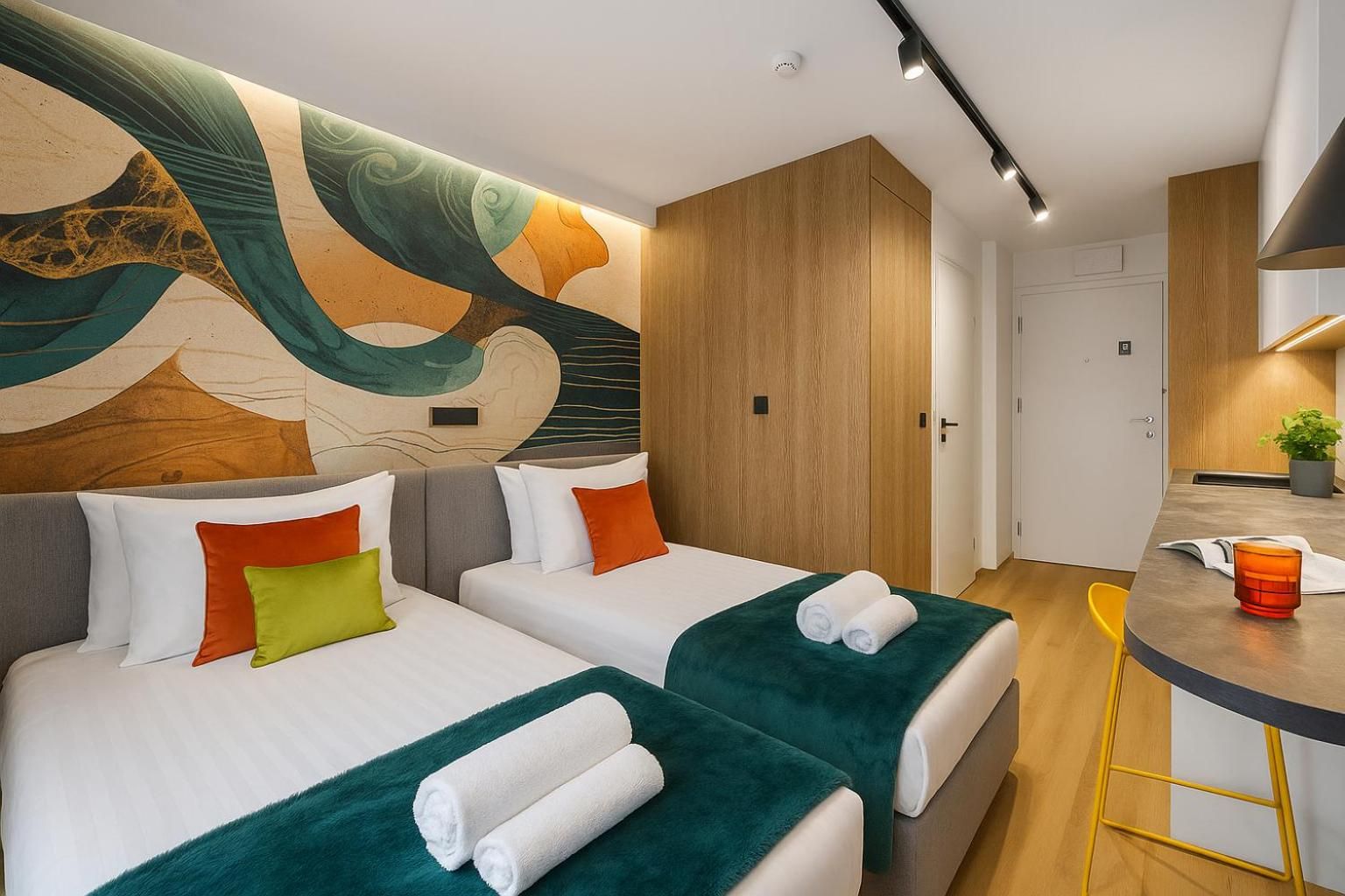 Emihouse Rubikon Apartments Studio Apartment with Twin Beds