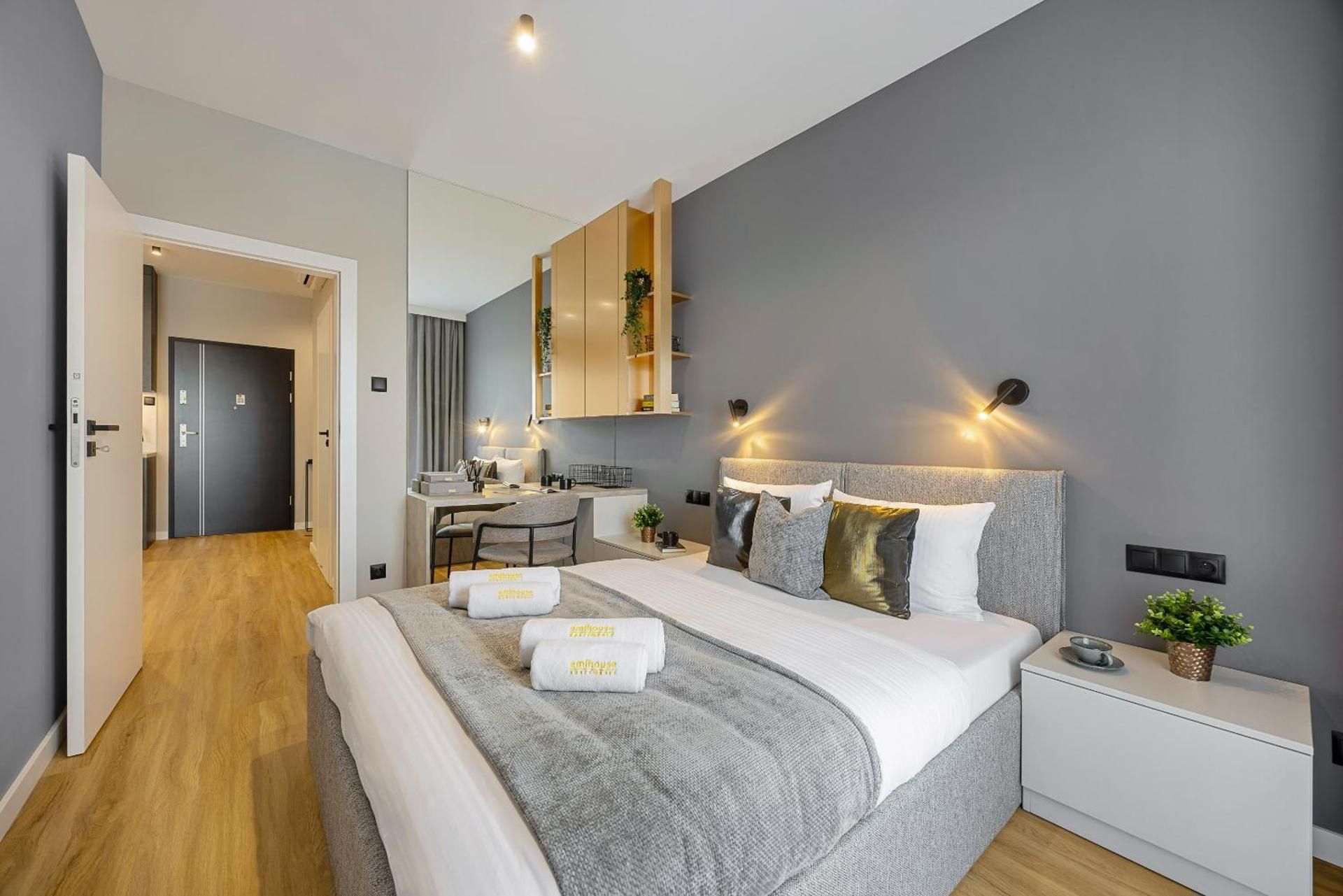 One-Bedroom Apartment with Balcony and City View