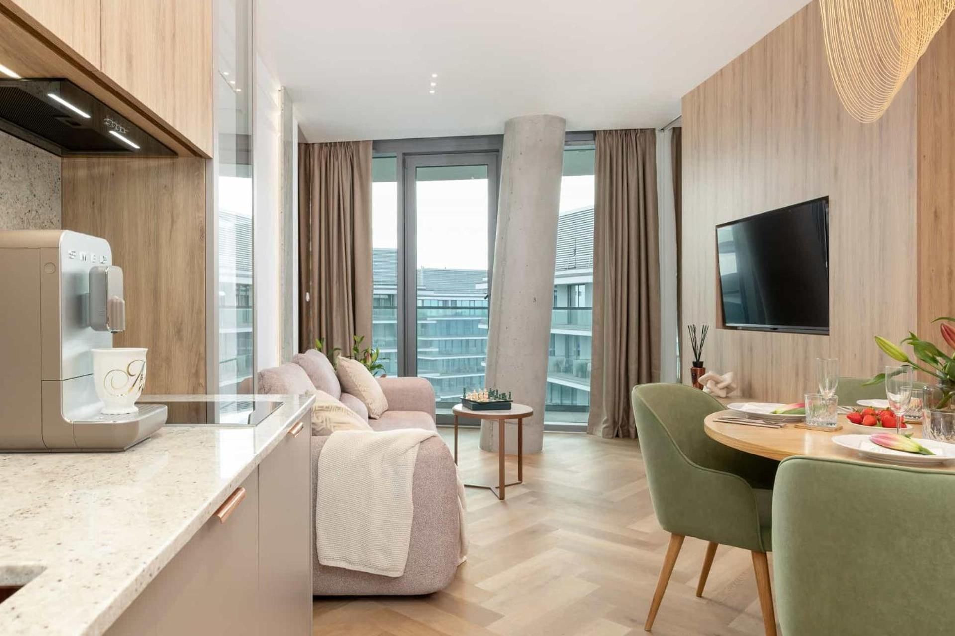 One-Bedroom Apartment with Balcony and Sea View