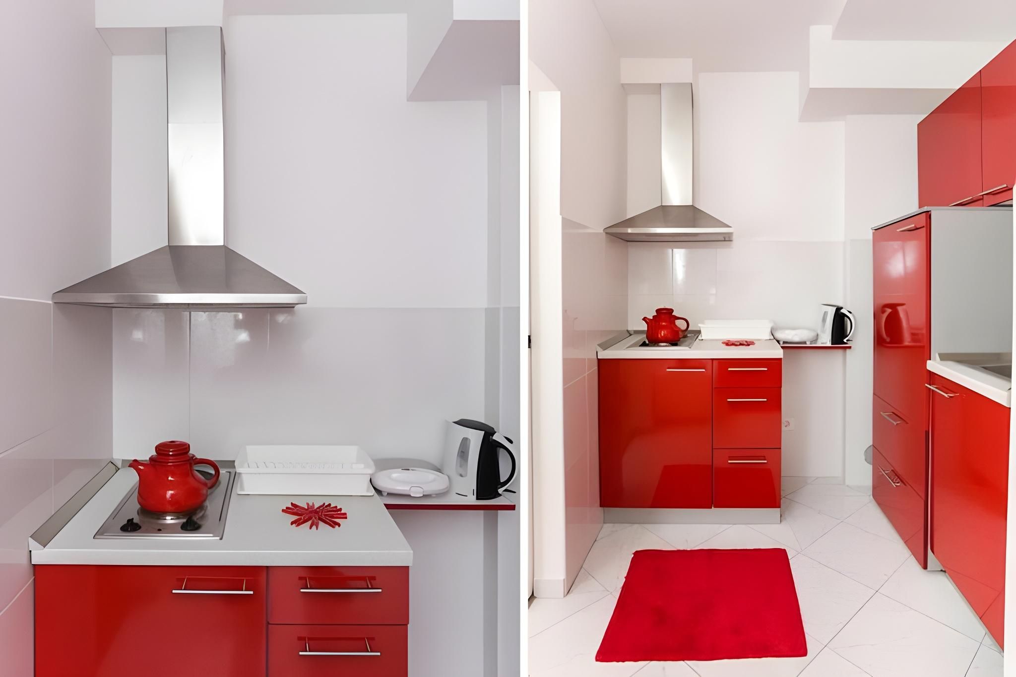 Apartments Pojko - Standard One-Bedroom Apartment with Terrace Red