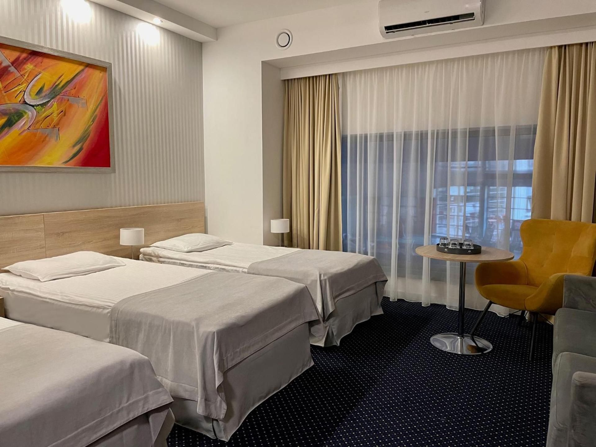 Double Room with internal view (non-opening window with indoor pool view)