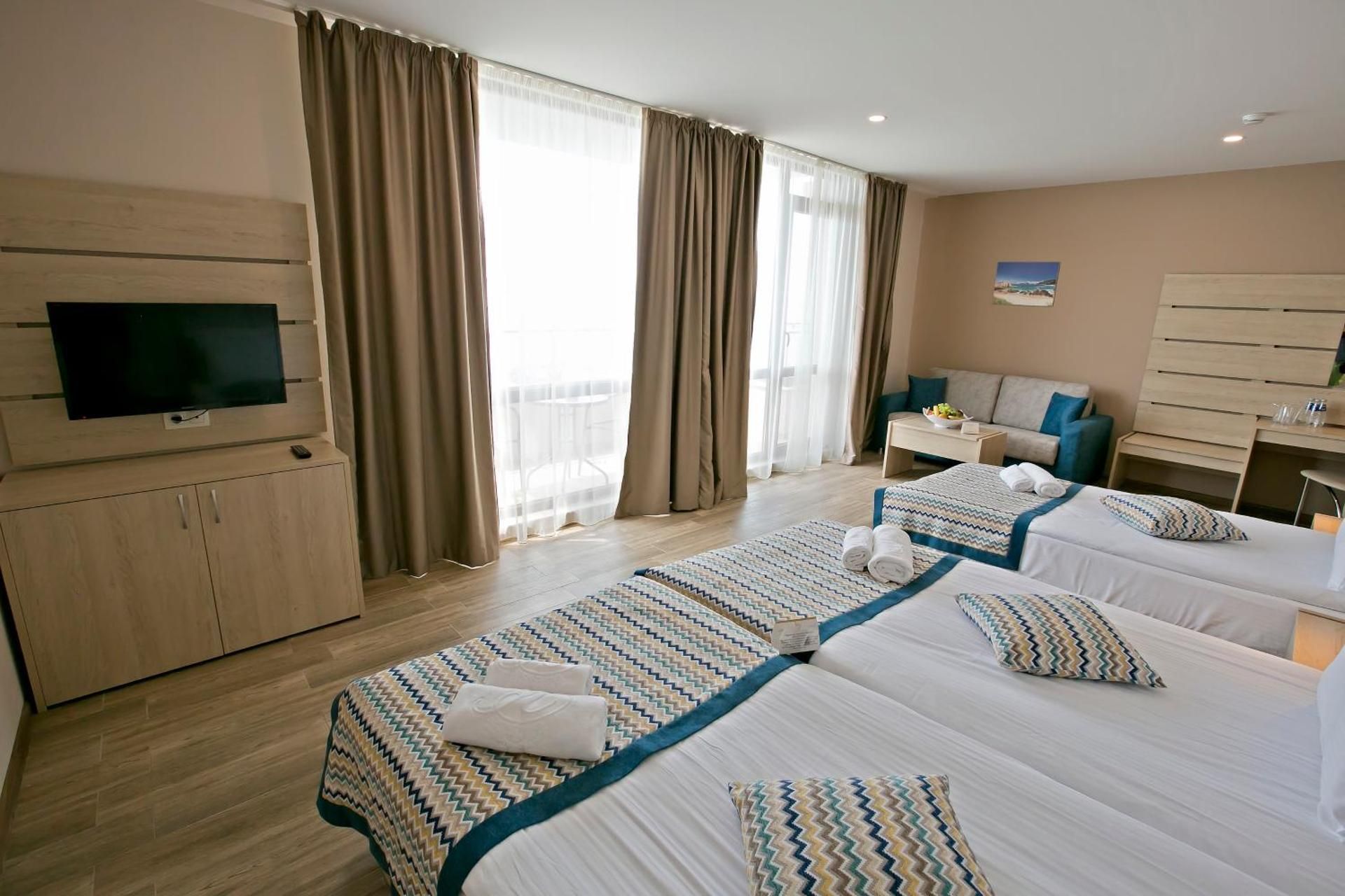 Family Room with Balcony (4 Adults) - Free SPA and Beach Access