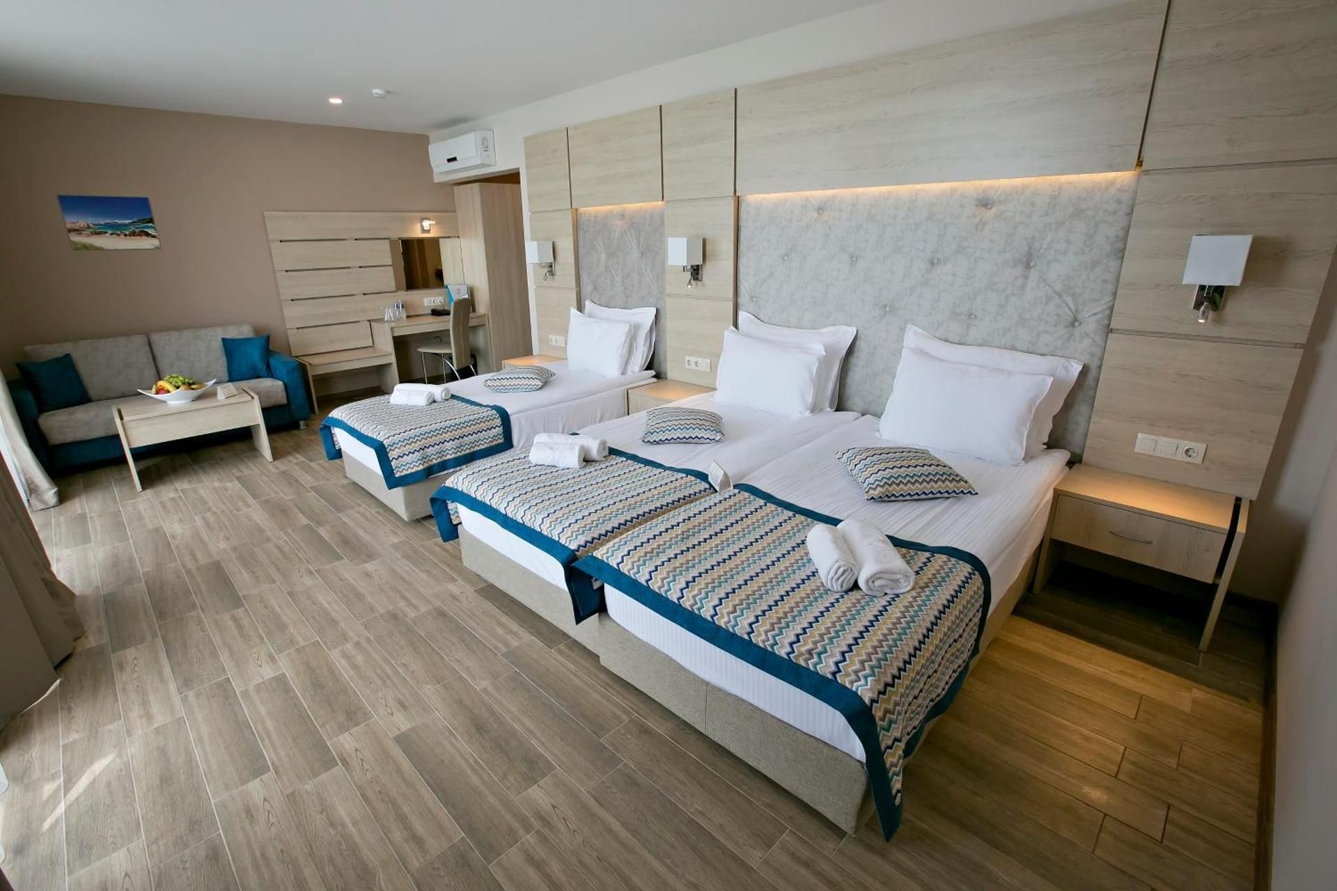 Family Room with Balcony (4 Adults) - Free SPA and Beach Access