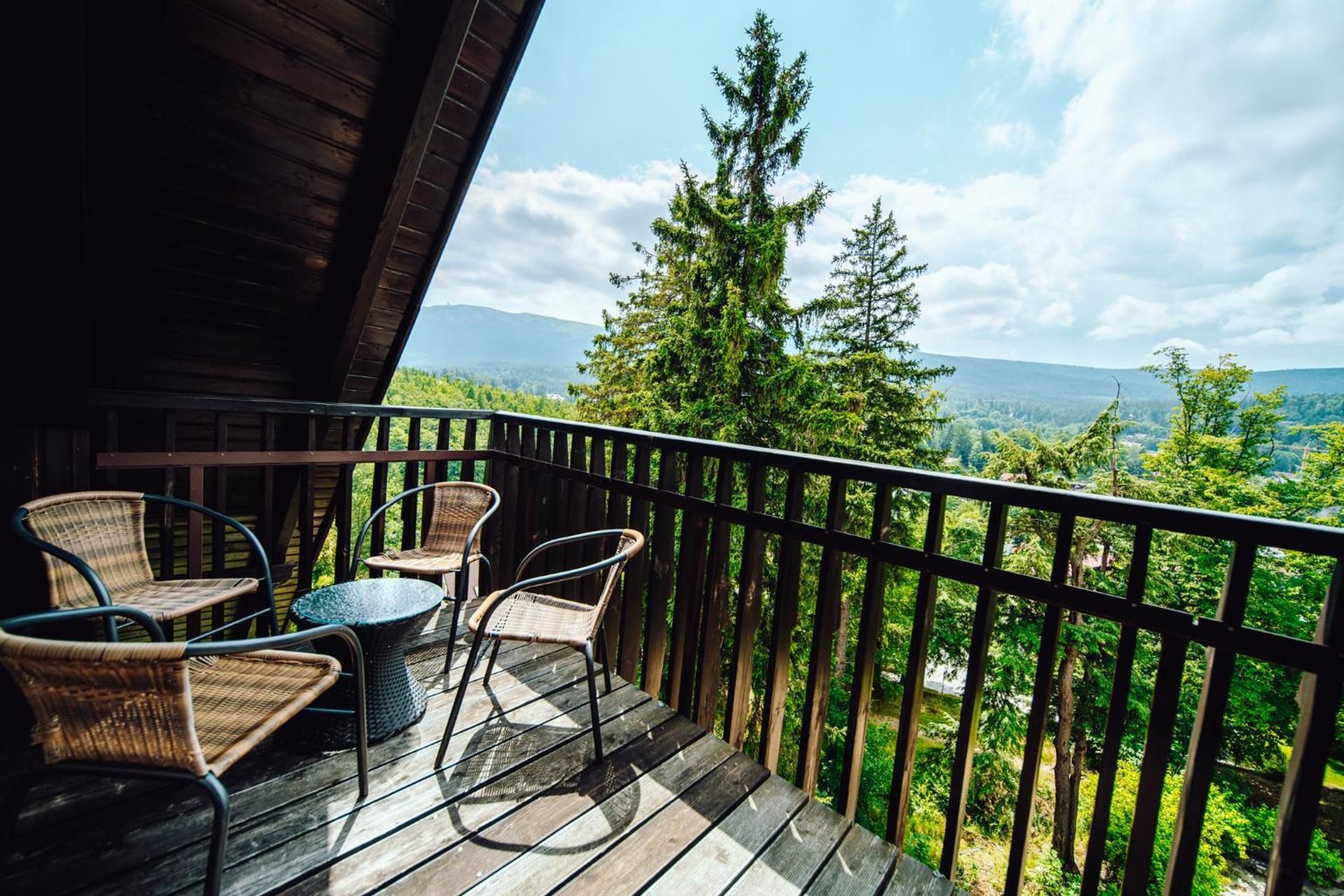 Two-Bedroom Apartment Superior with spectacular mountain view with balcony