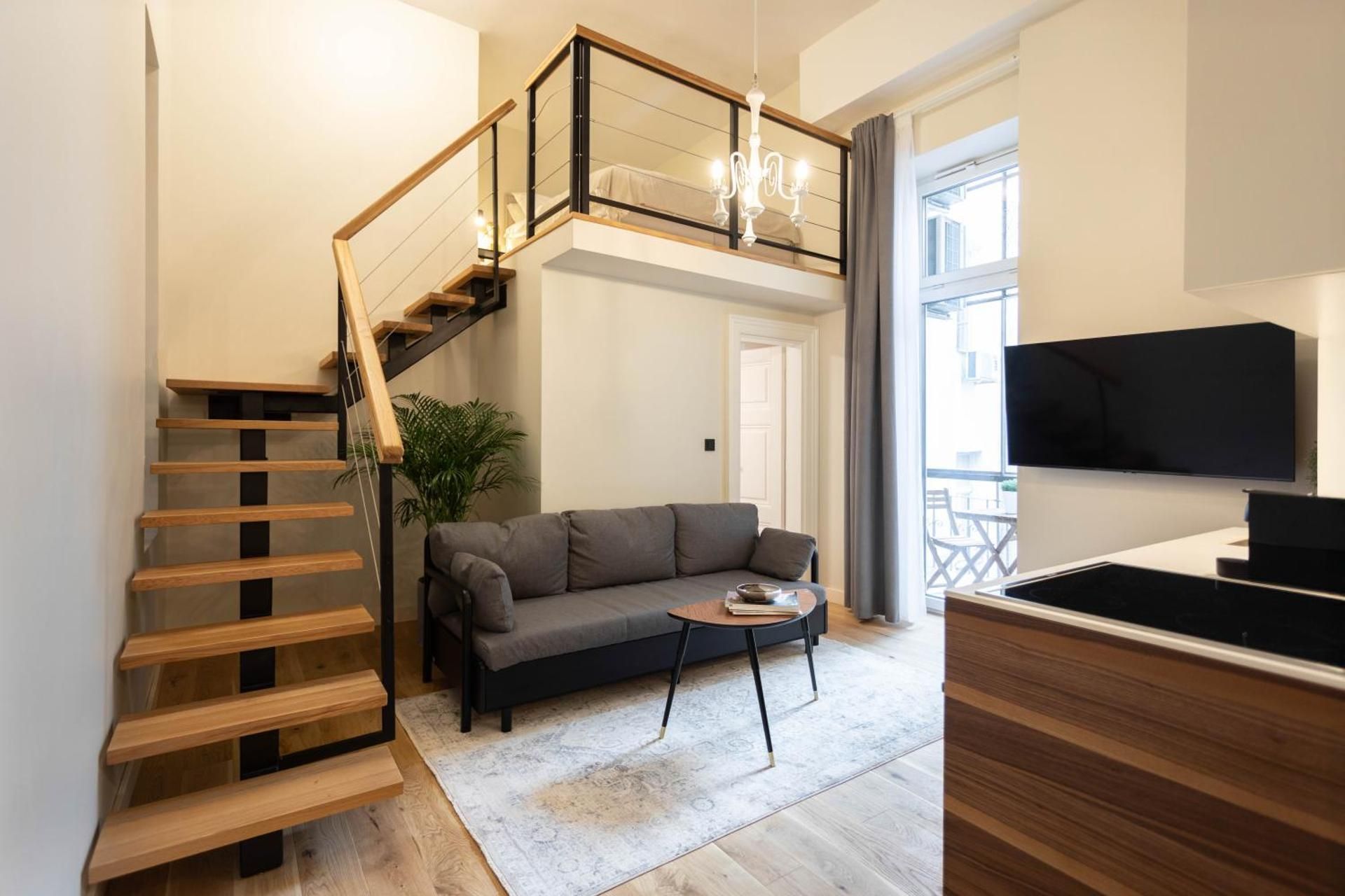 Studio with Balcony