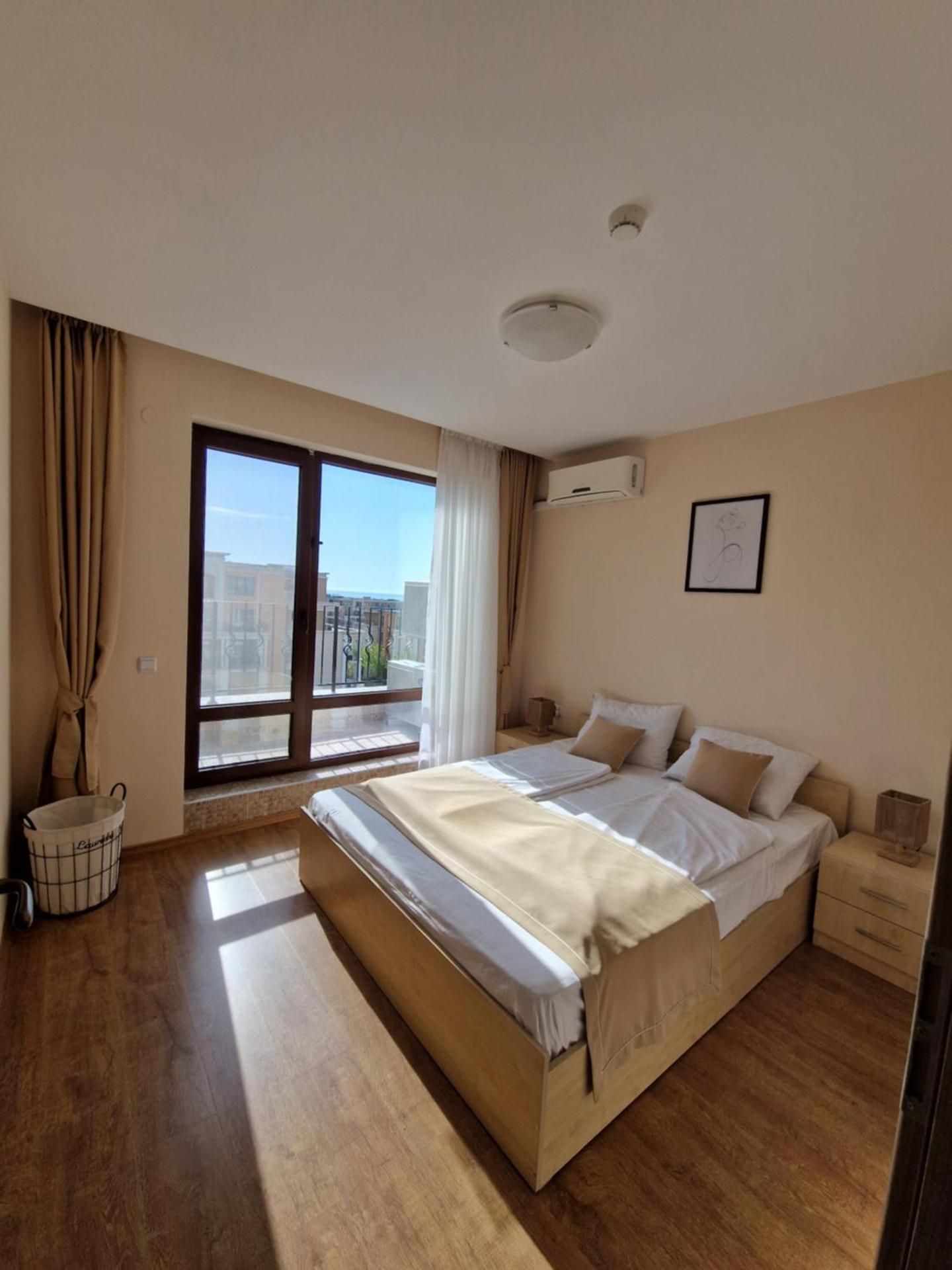One-Bedroom Apartment with Balcony and Sea View