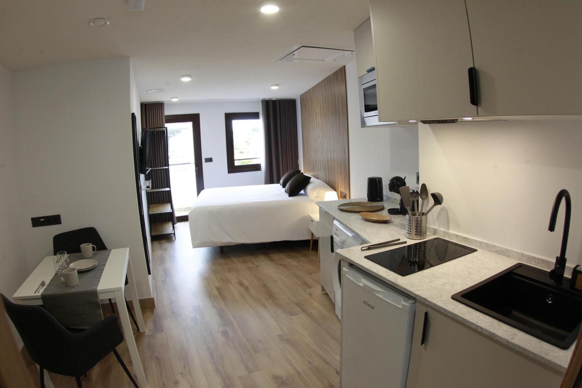 One-Bedroom Loft Apartment with Balcony