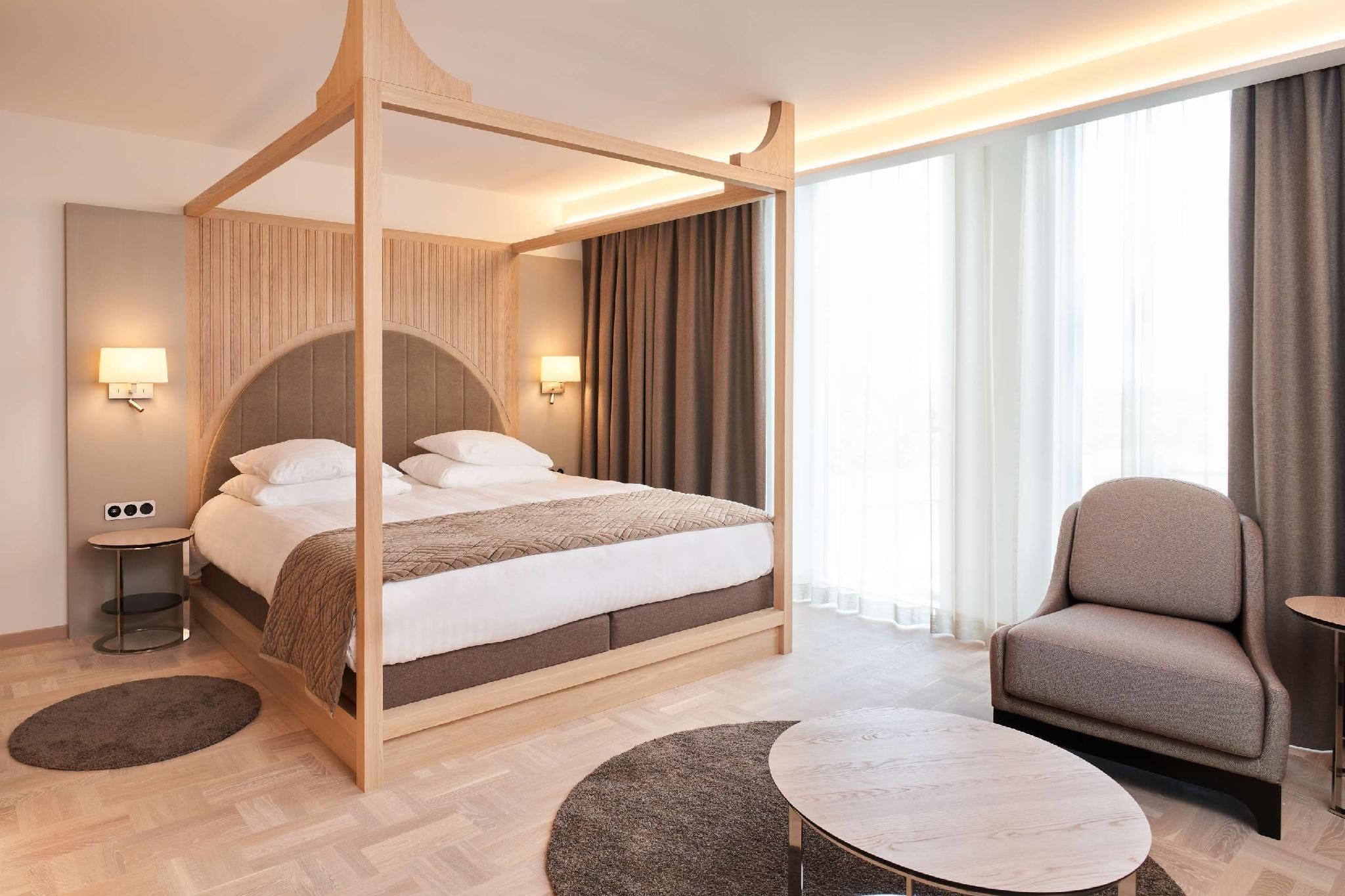 1 King Bed, Nonsmoking, Deluxe Room, Sofabed, Air Conditioning, Bath And Shower