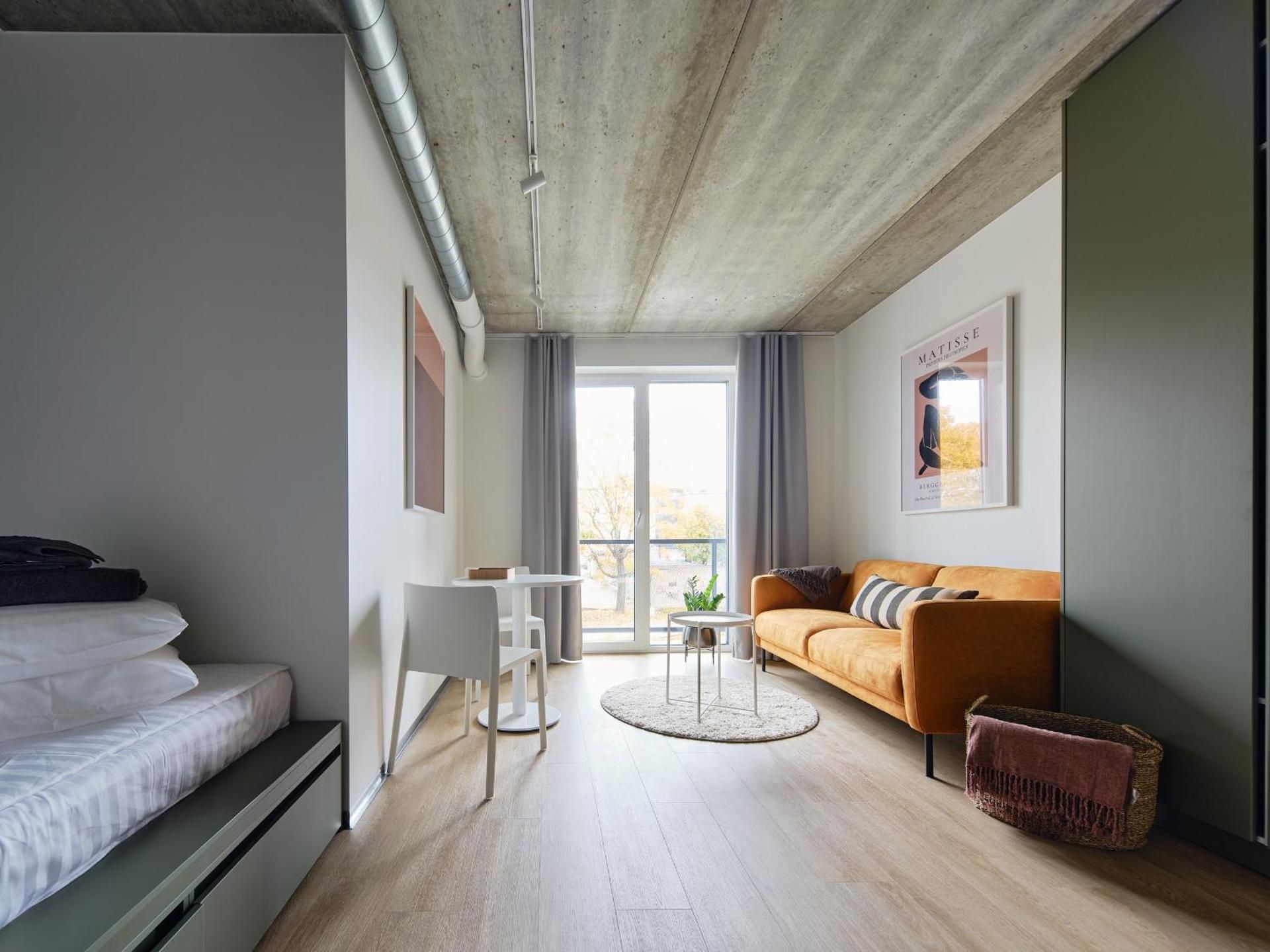 Studio with Balcony