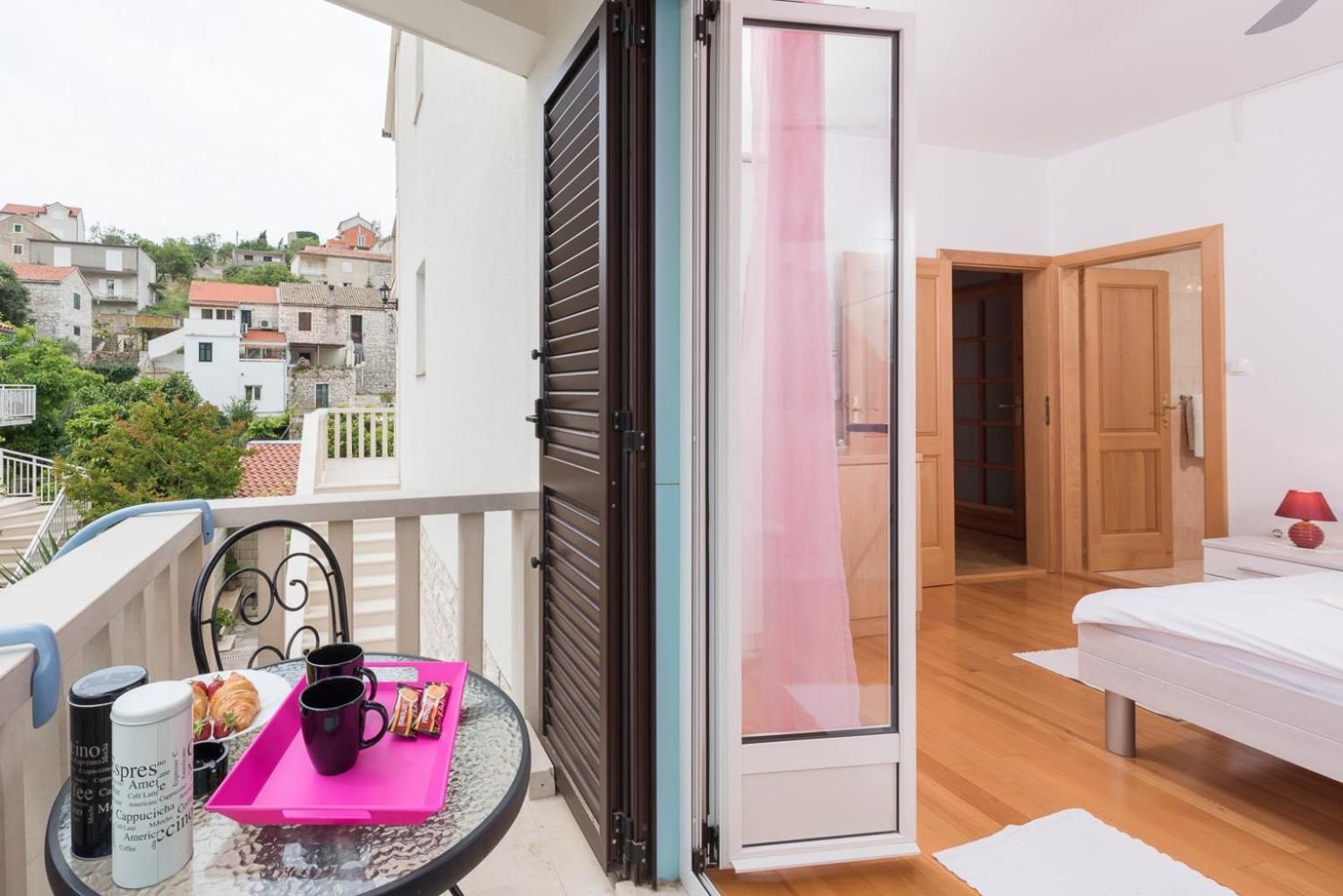 Historic center Hvar town- a few steps from the main square Double Room with Balcony 2