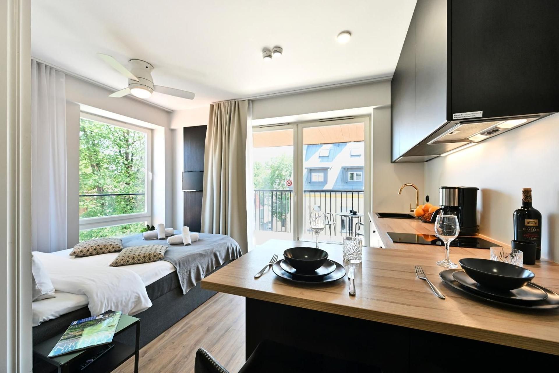 Studio Apartment with Balcony