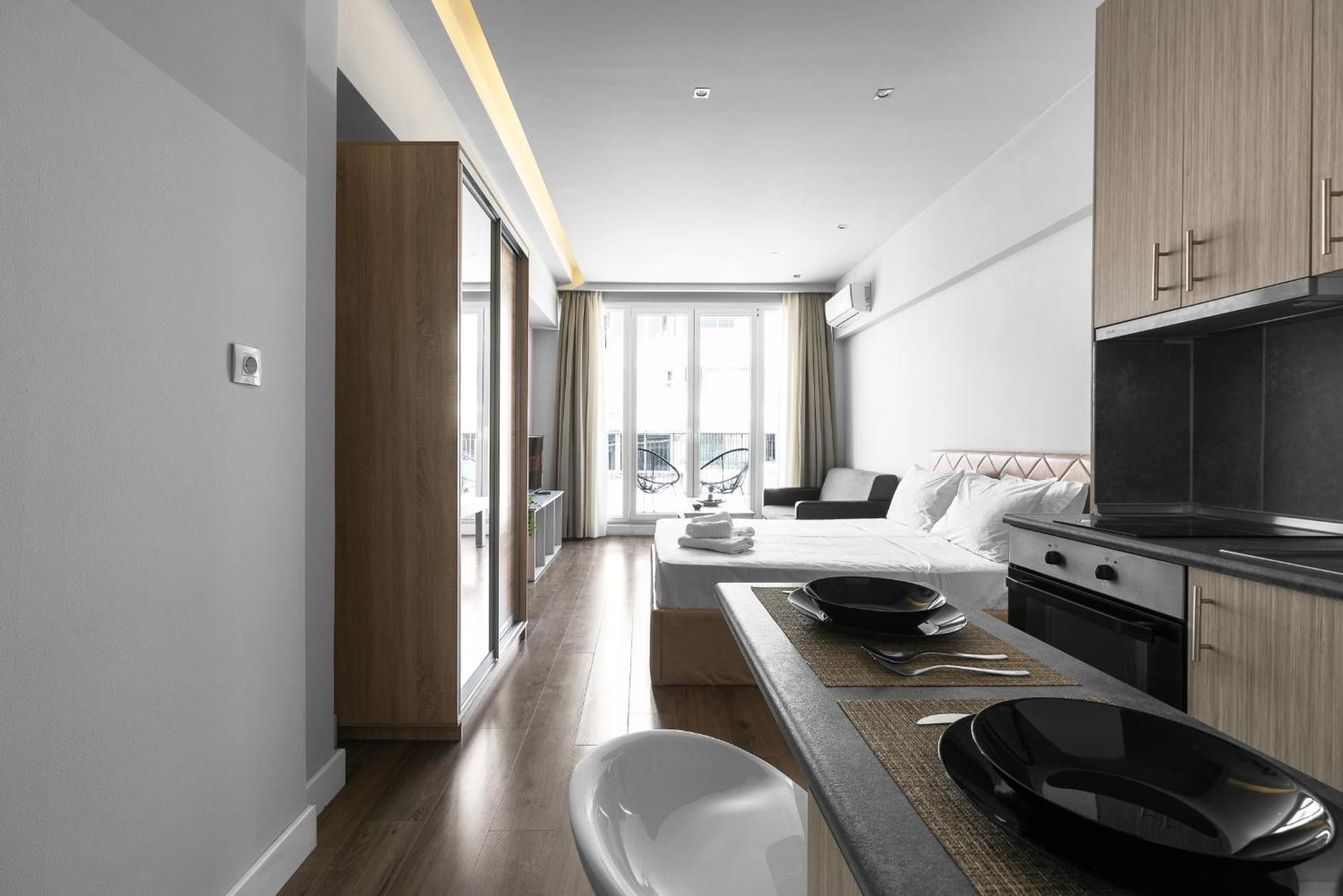 Studio with Balcony