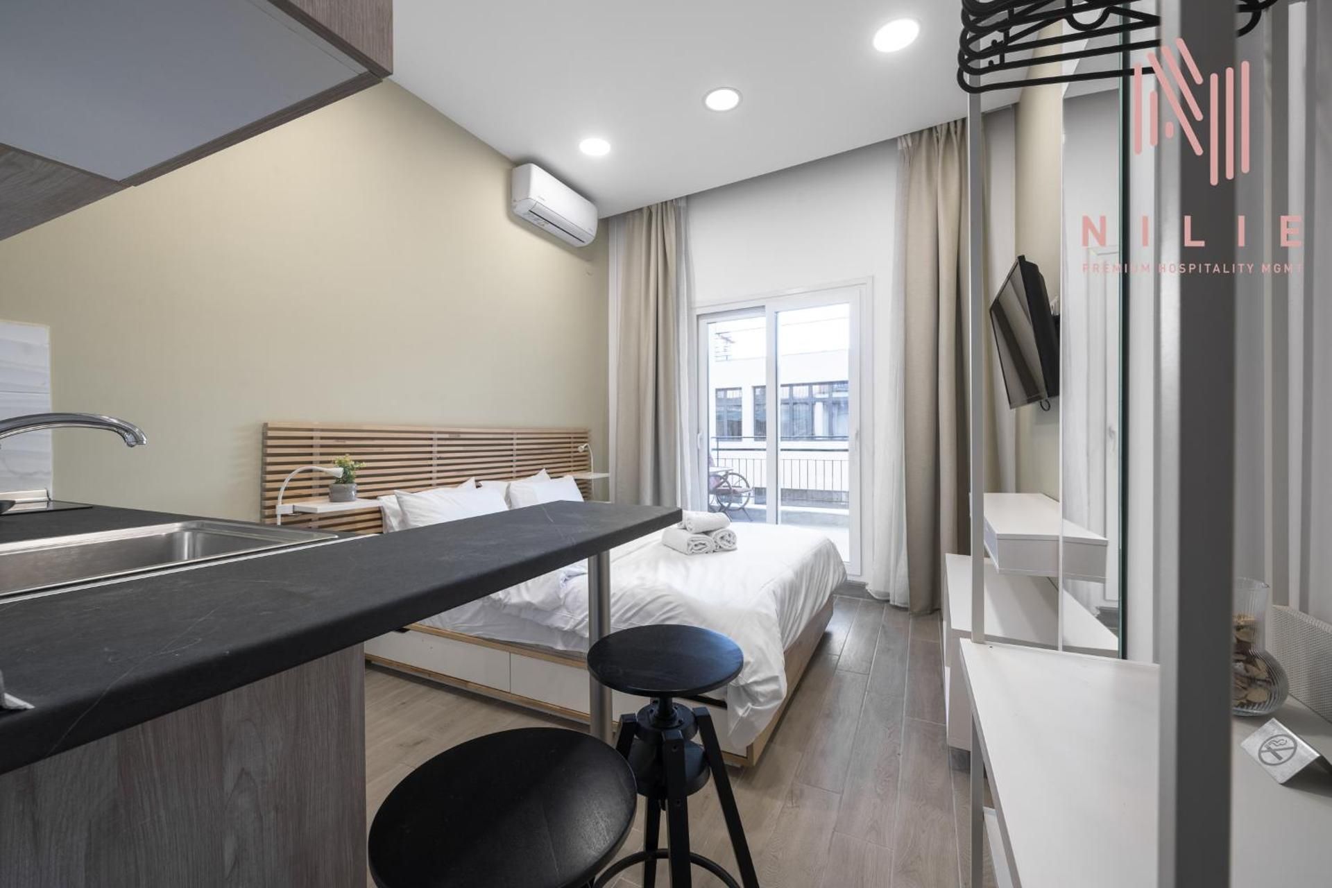 Studio with Balcony