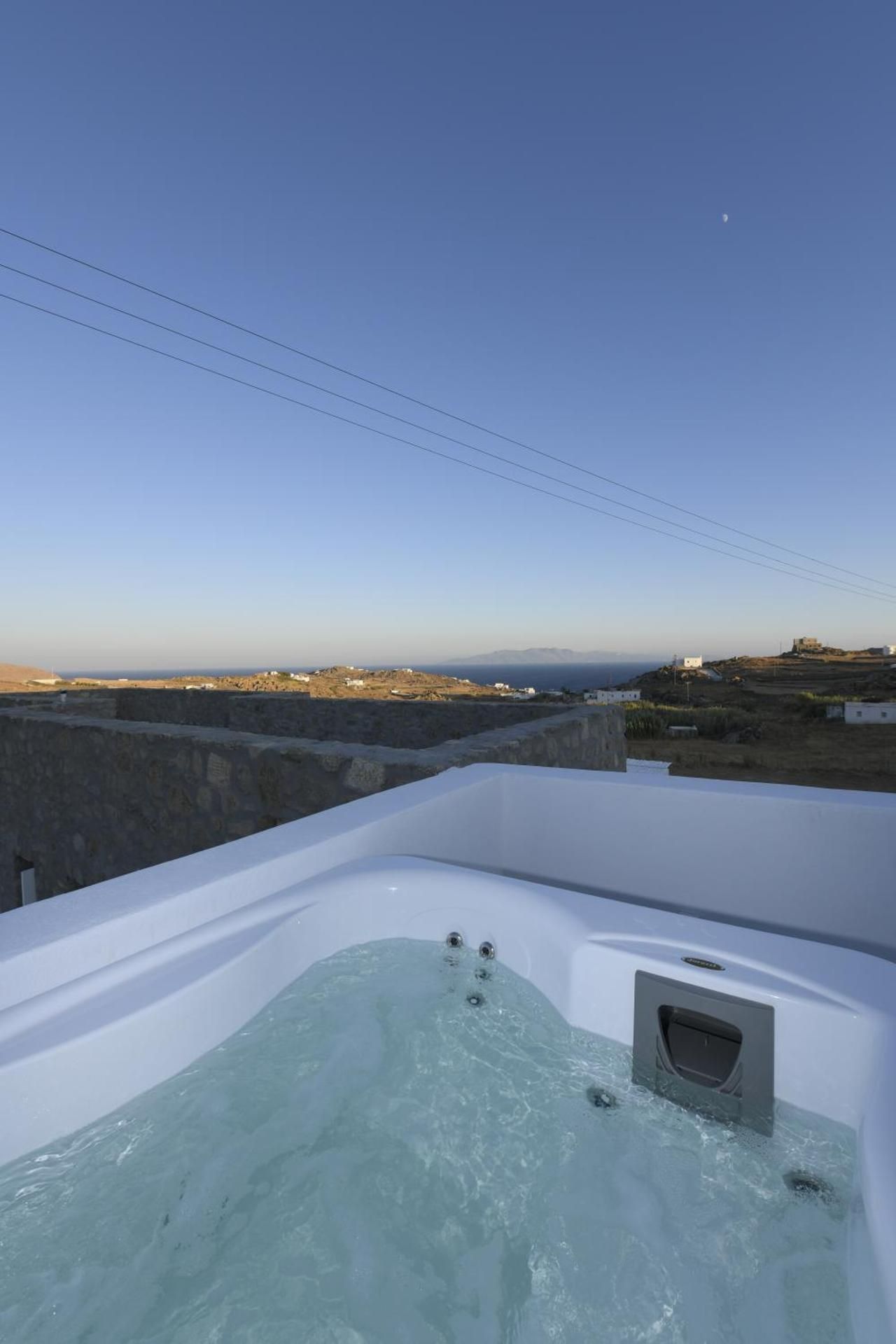 Myconian Suite with Outdoor Jetted Tub and Sea View