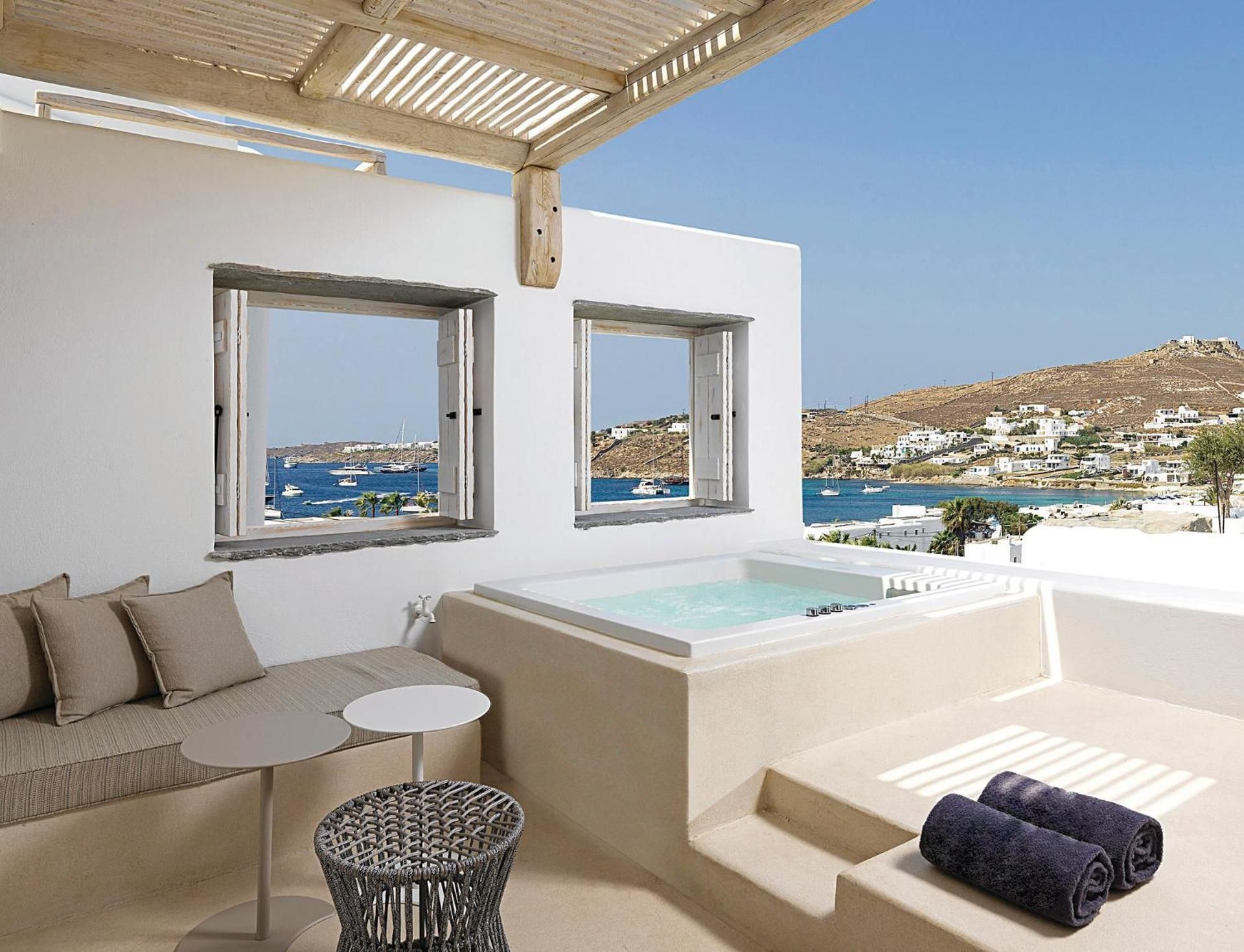 Deluxe Partial Sea View Room with Outdoor Hot Tub