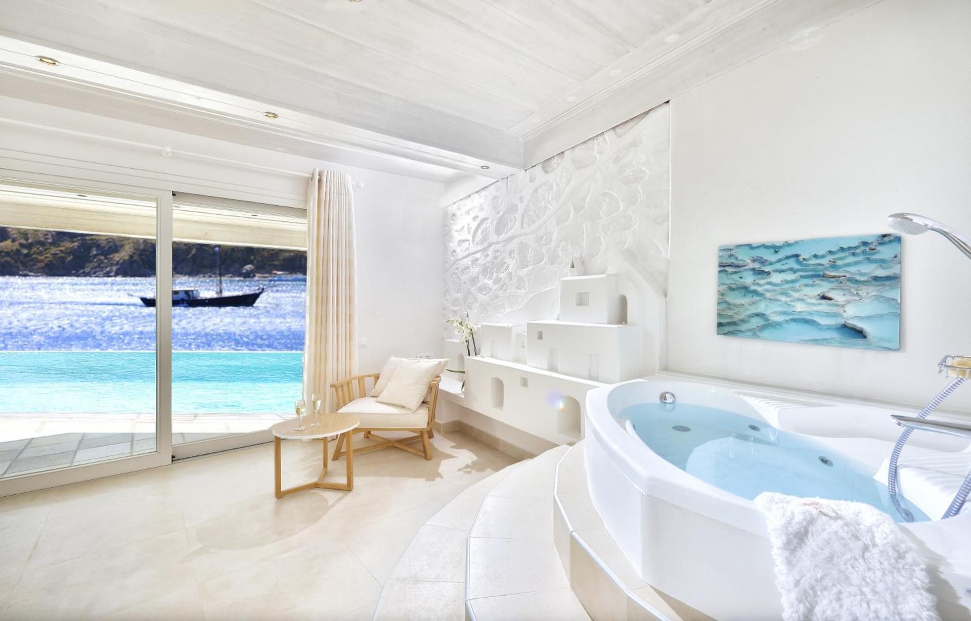 Myconian Grand Suite Sea View with Outdoor Sharing Pool