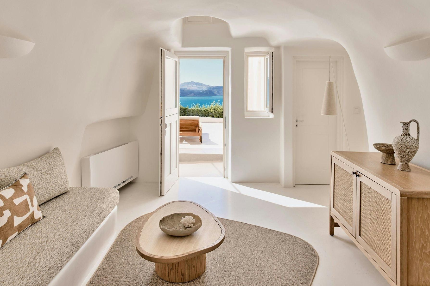 Aura Suite, 1 Bedroom Suite, 1 Queen, Caldera view, Sea view