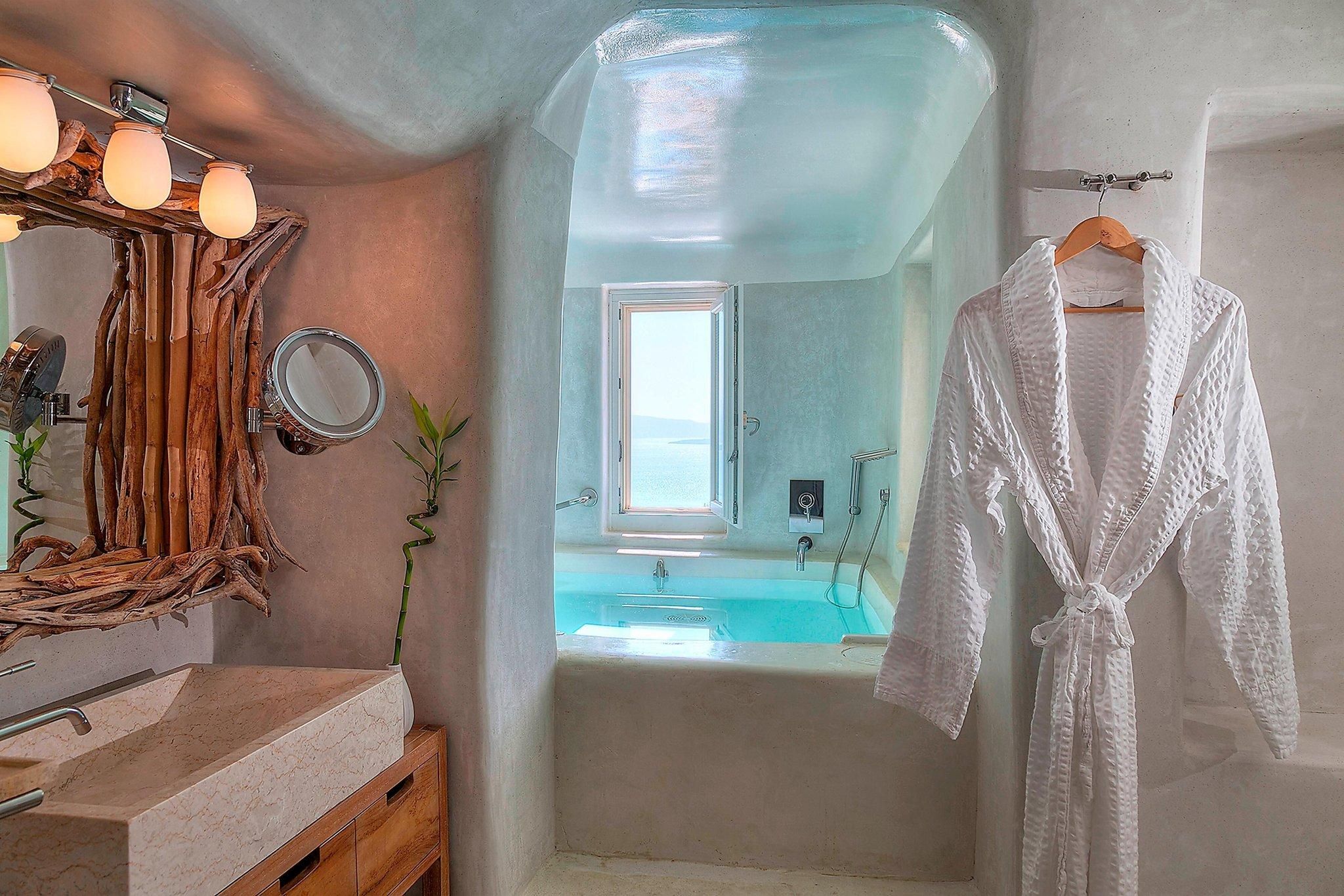 Aura Suite, 1 Bedroom Suite, 1 Queen, Caldera view, Sea view