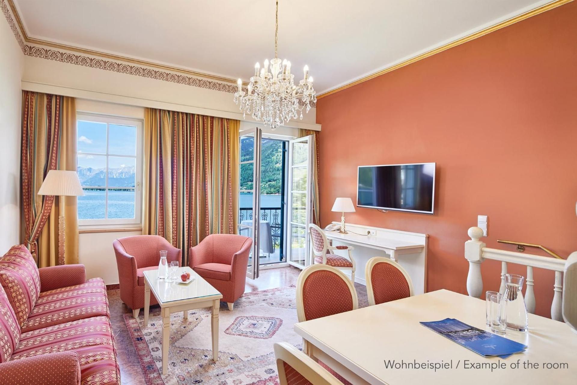 Grand Deluxe Two-Bedroom Suite with Balcony and Lake View