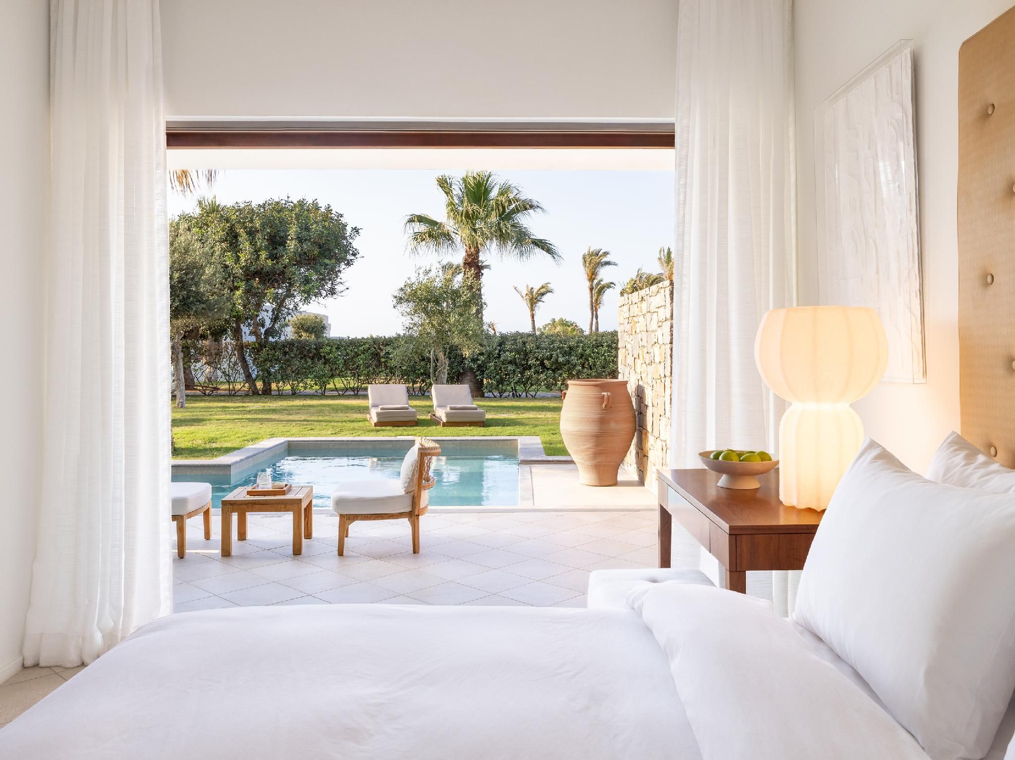 Amirandes Garden View Family Suite with Private Pool and Garden